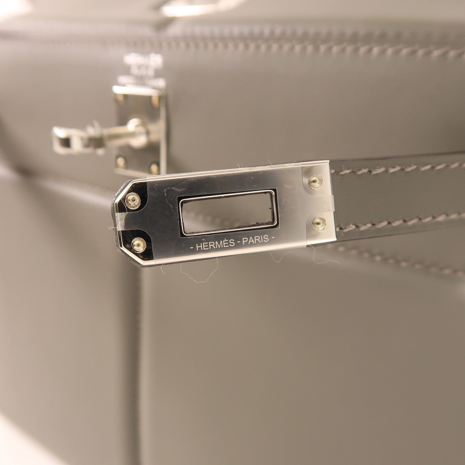 HERMES Swift皮革Kelly 25銀扣手挽肩背兩用袋Gris Meyer