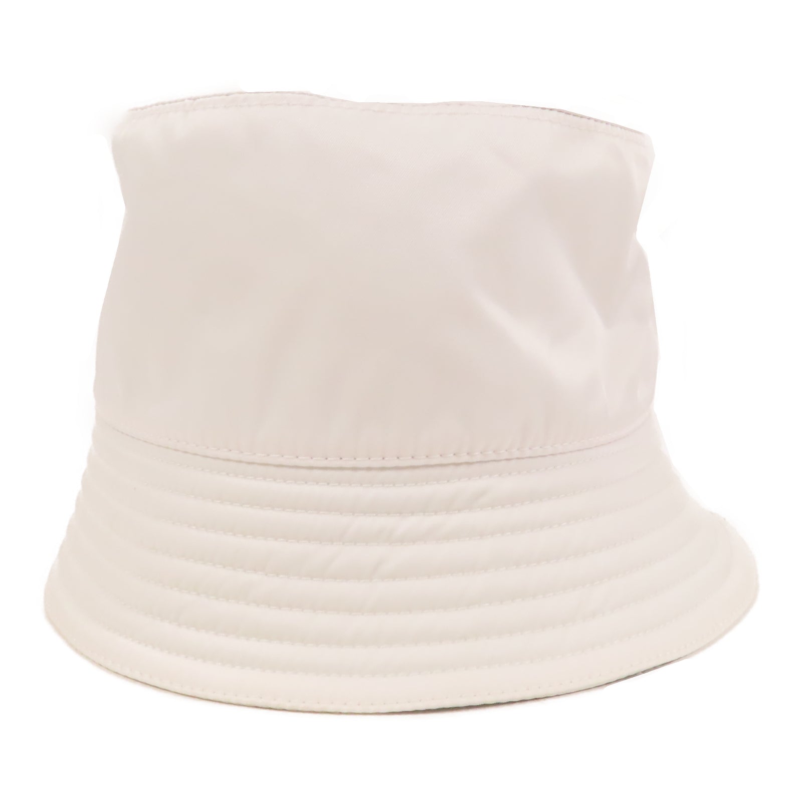 PRADA 尼龍Bucket Hat帽子白色