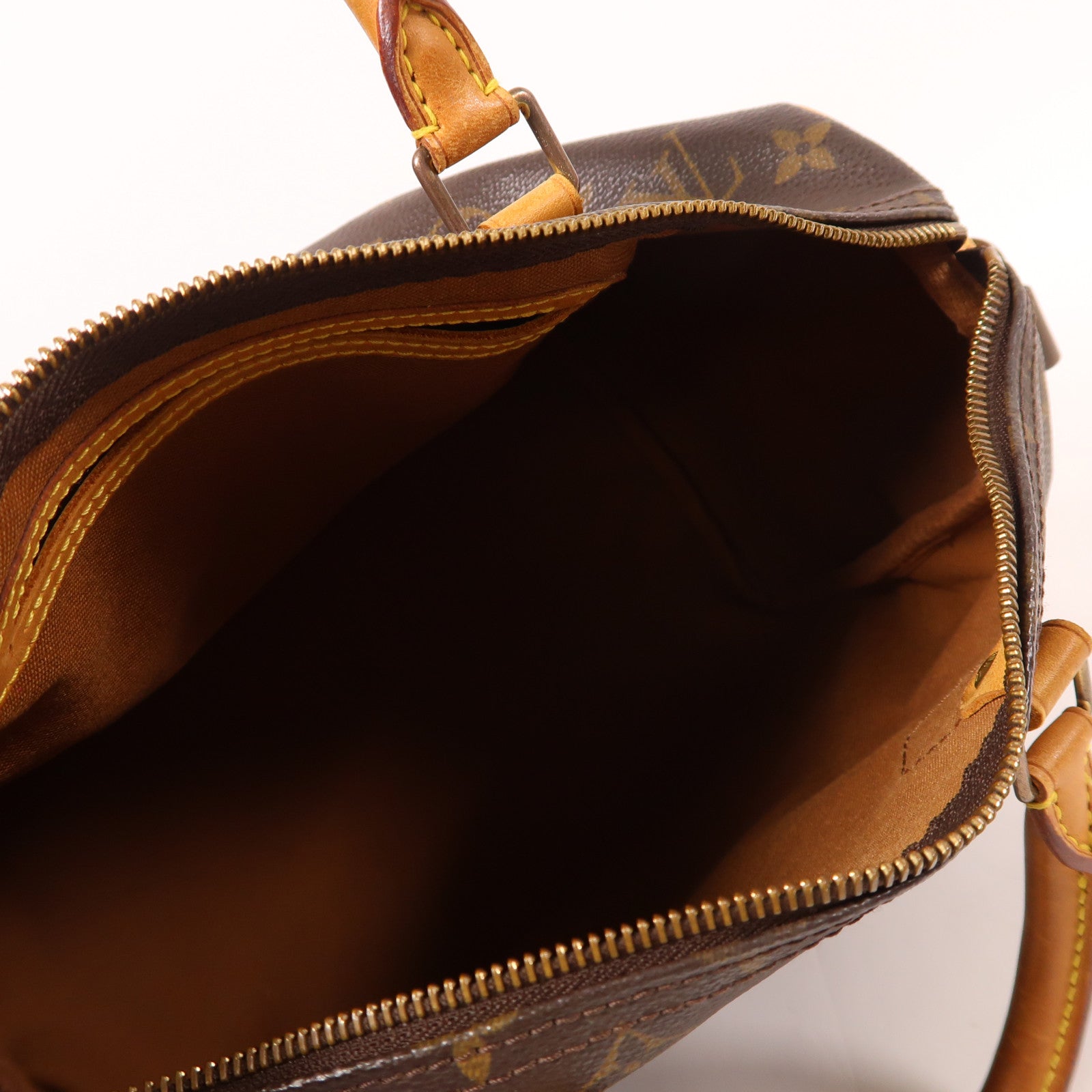 LOUIS VUITTON 【激減優惠】Monogram Speedy 30金扣手挽袋棕色