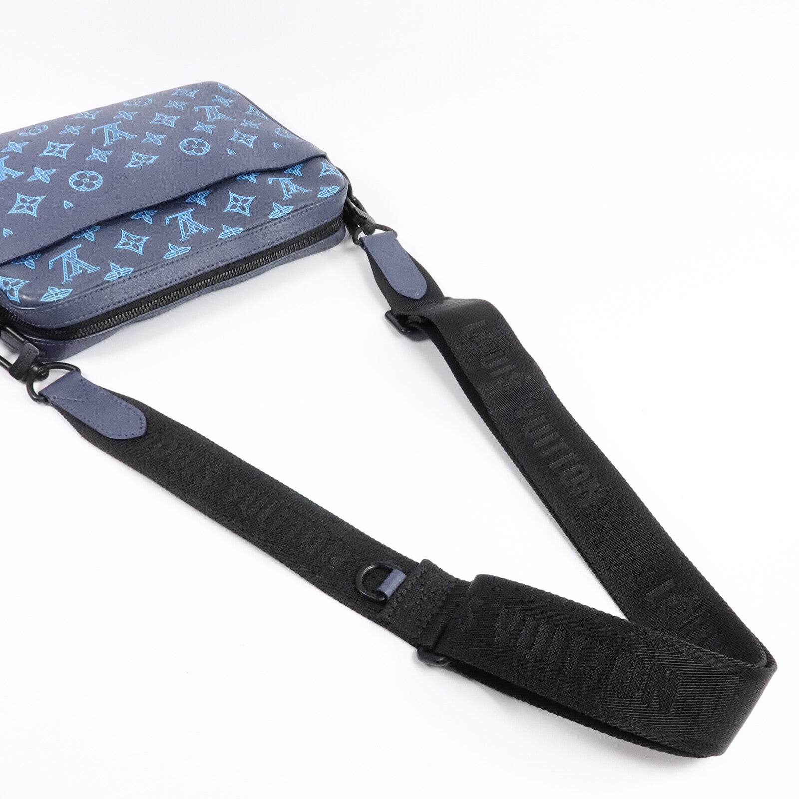 LOUIS VUITTON Monogram Shadow Trio Messenger肩背袋