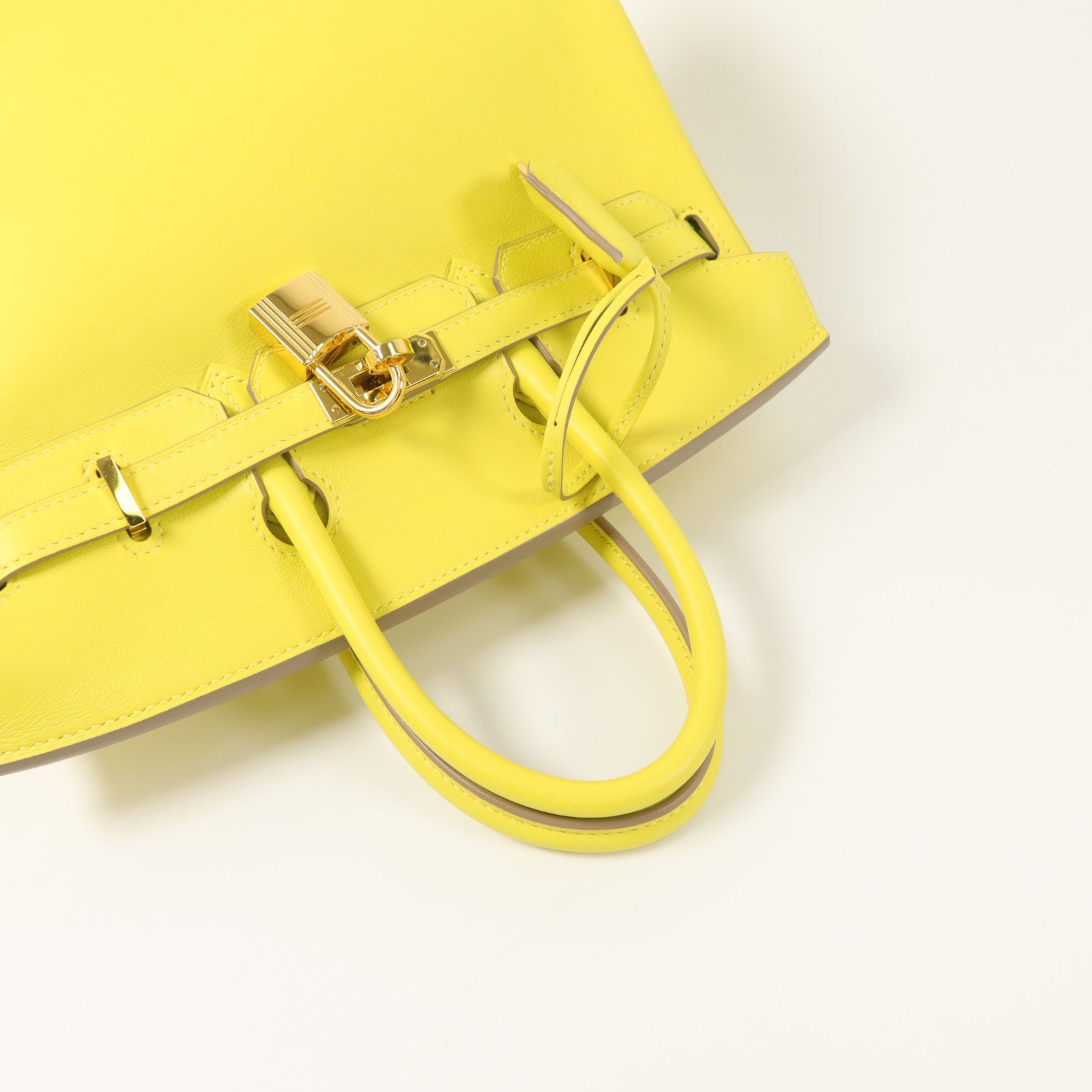 HERMES Swift皮革Birkin 25手挽袋Lime