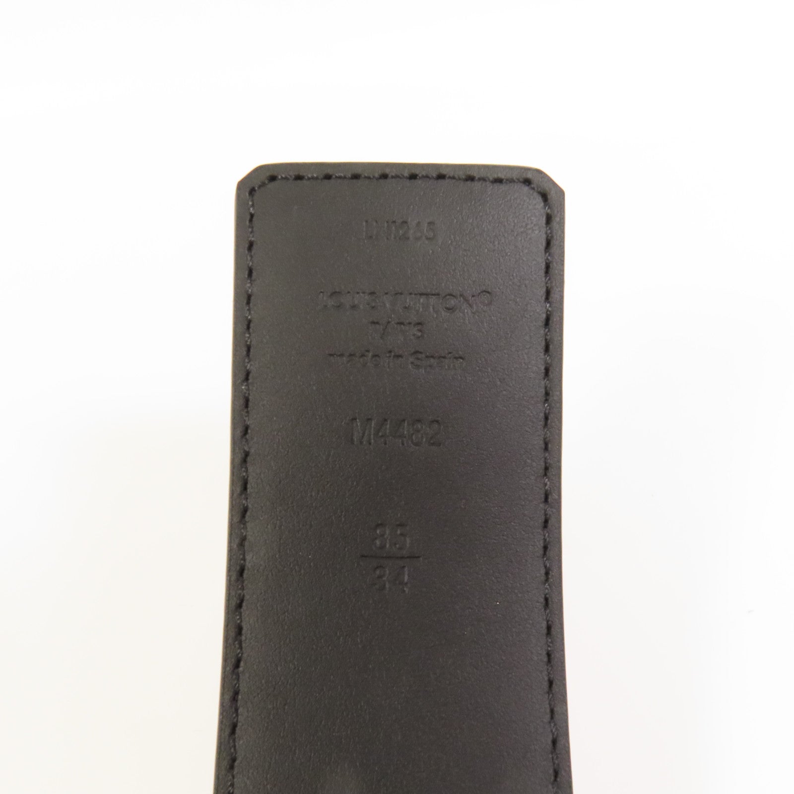 LOUIS VUITTON Monogram Eclipse Initiales皮帶