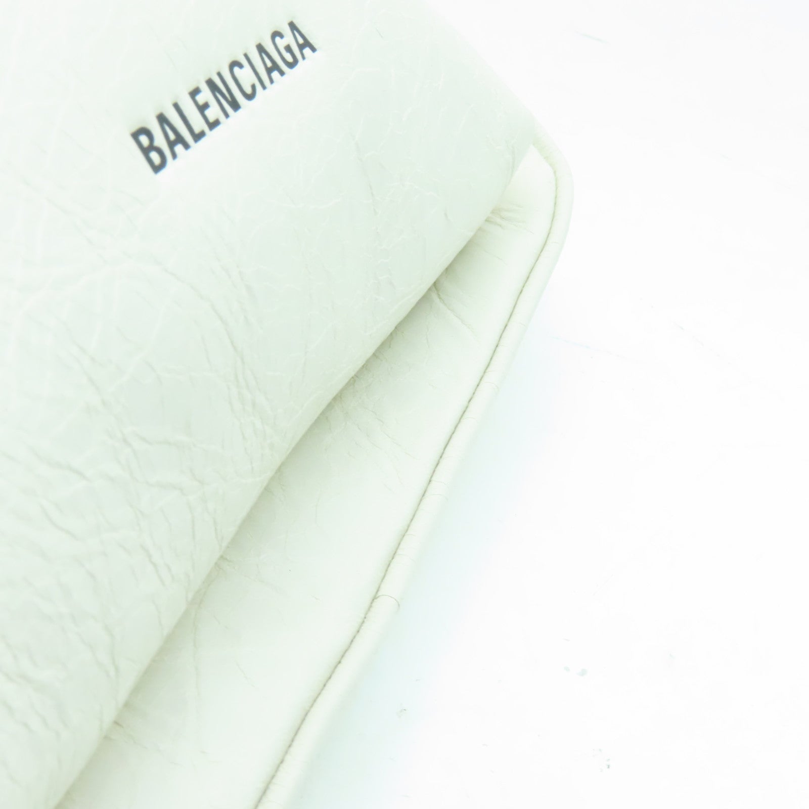 BALENCIAGA 【激減優惠】牛皮皮革Raver Bag銀扣肩背袋白色