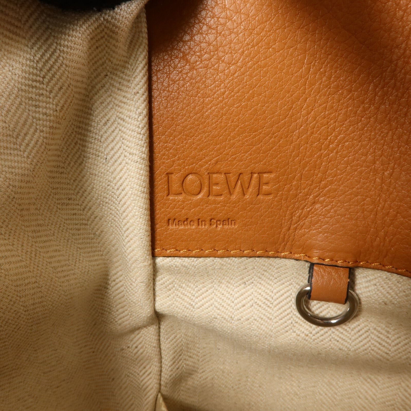 LOEWE 牛皮皮革Hammock Marine手挽肩背兩用袋