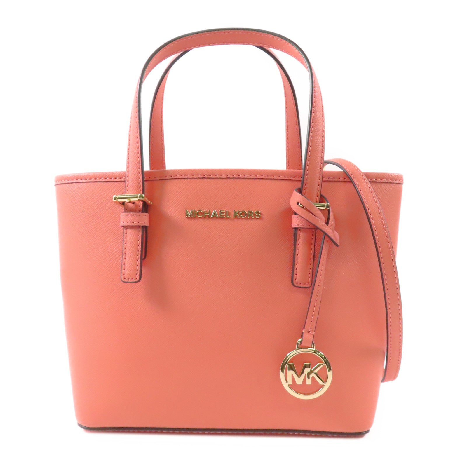 Michael Kors 牛皮皮革2 Way Shoulder Bag金扣手挽肩背兩用袋