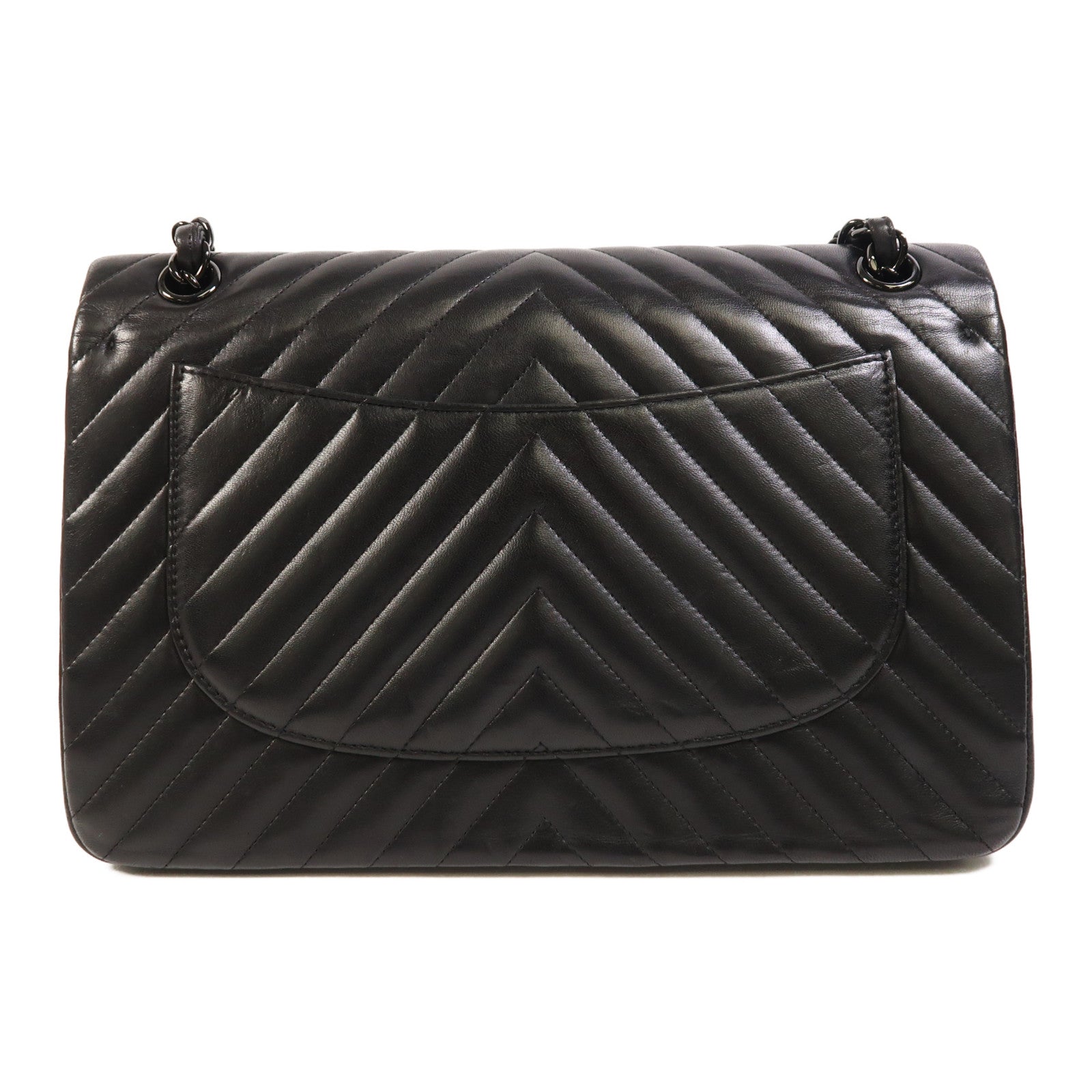 CHANEL 羊皮皮革Classic Jumbo鏈帶肩背袋