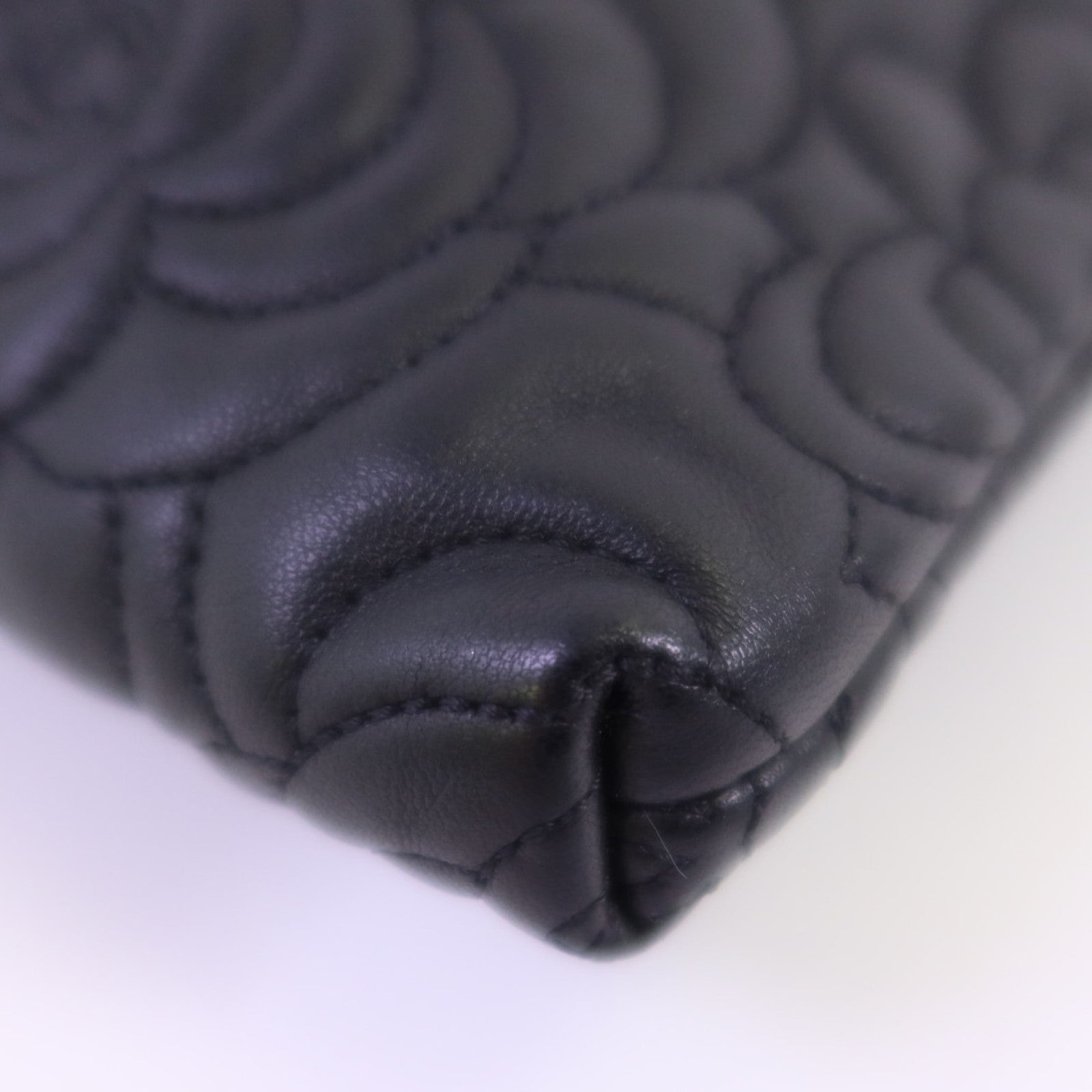 CHANEL 羊皮皮革Chain Shoulder銀扣鏈帶肩背袋