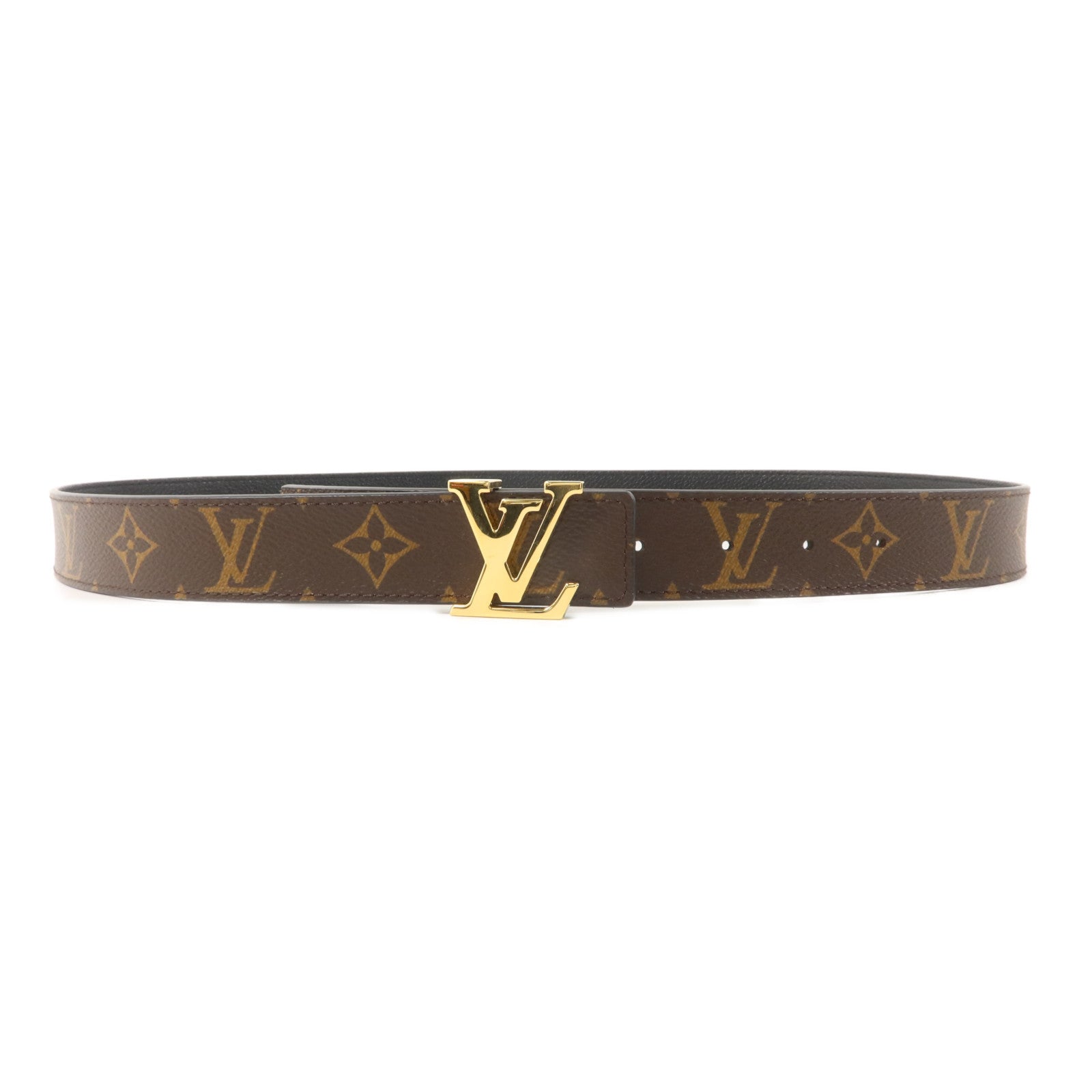 LOUIS VUITTON Monogram 30mm Initiales Belt 90cm皮帶