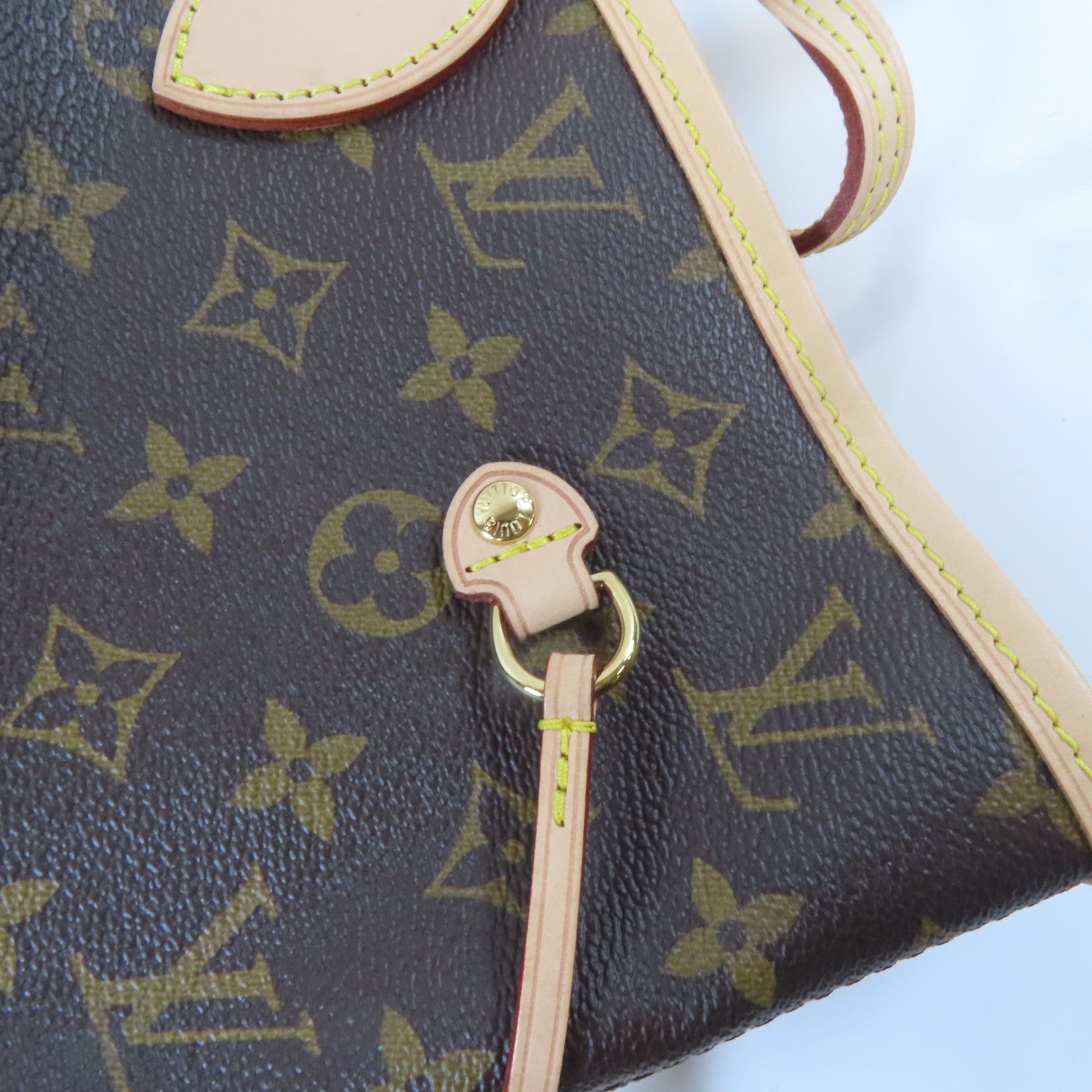 LOUIS VUITTON Monogram Neverfull MM金扣肩背袋啡色