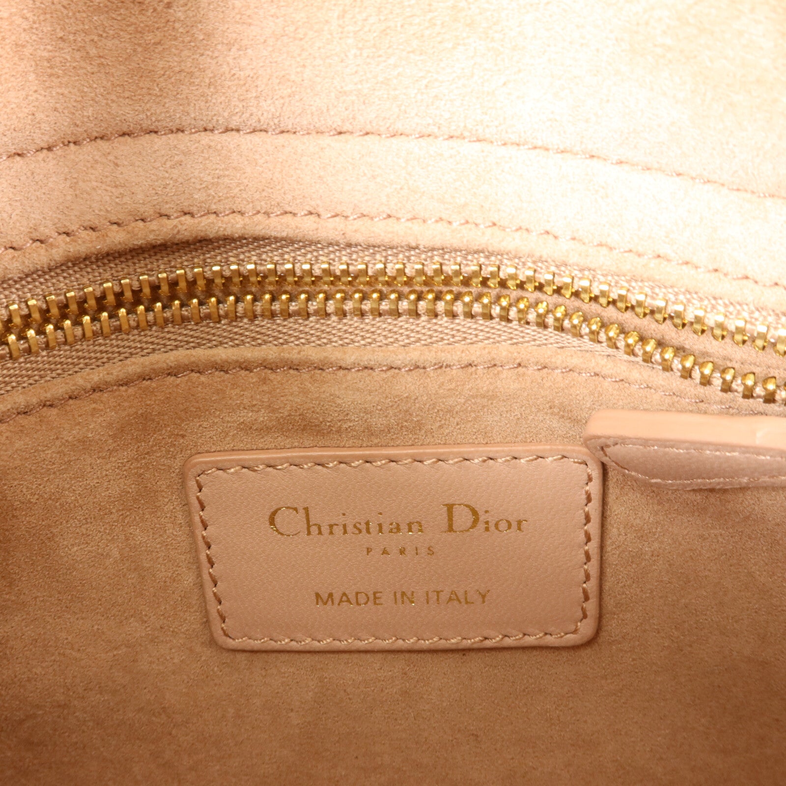 Dior 羊皮皮革Lady Dior Mini鏈帶手挽肩背兩用袋