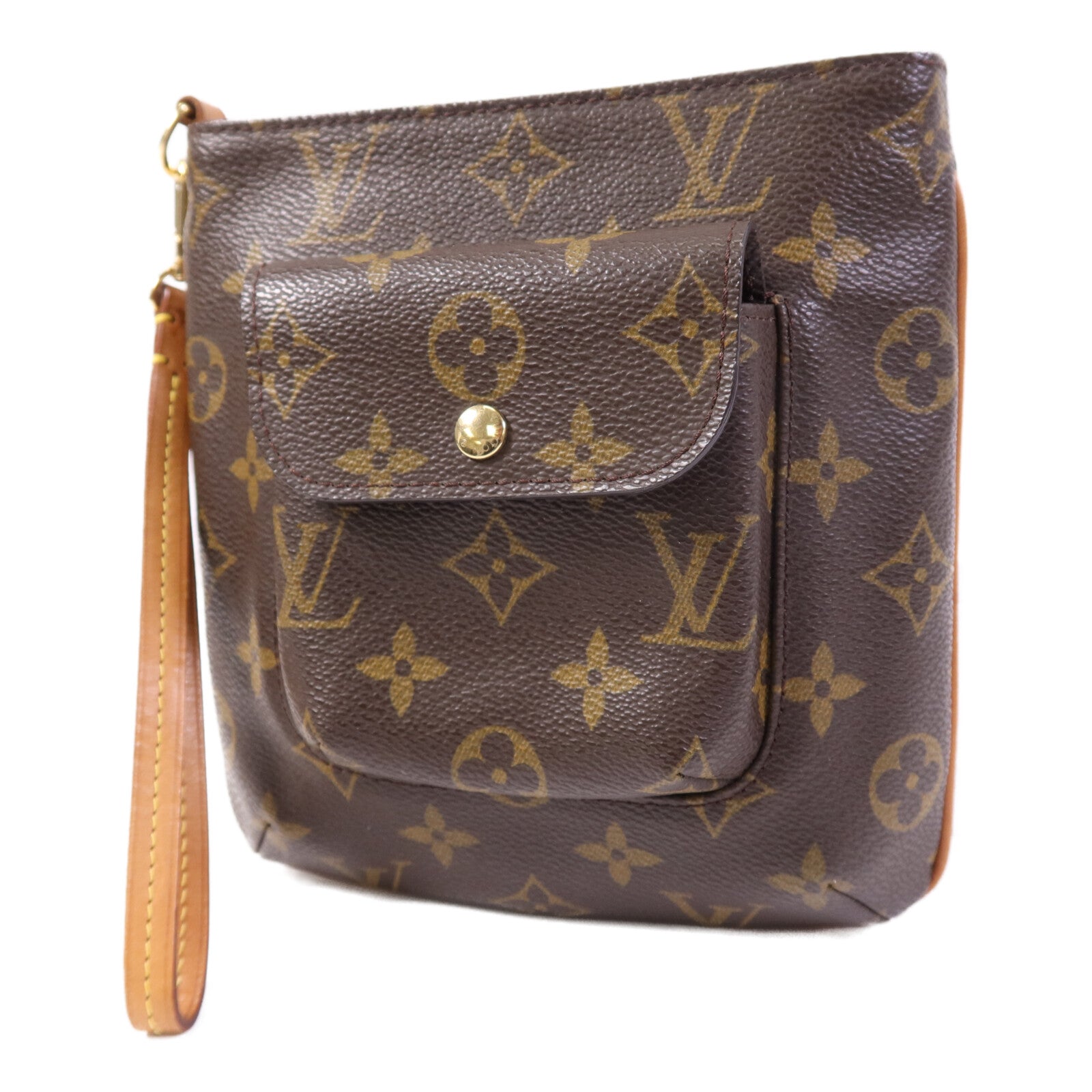 LOUIS VUITTON Monogram Particion金扣手拿包