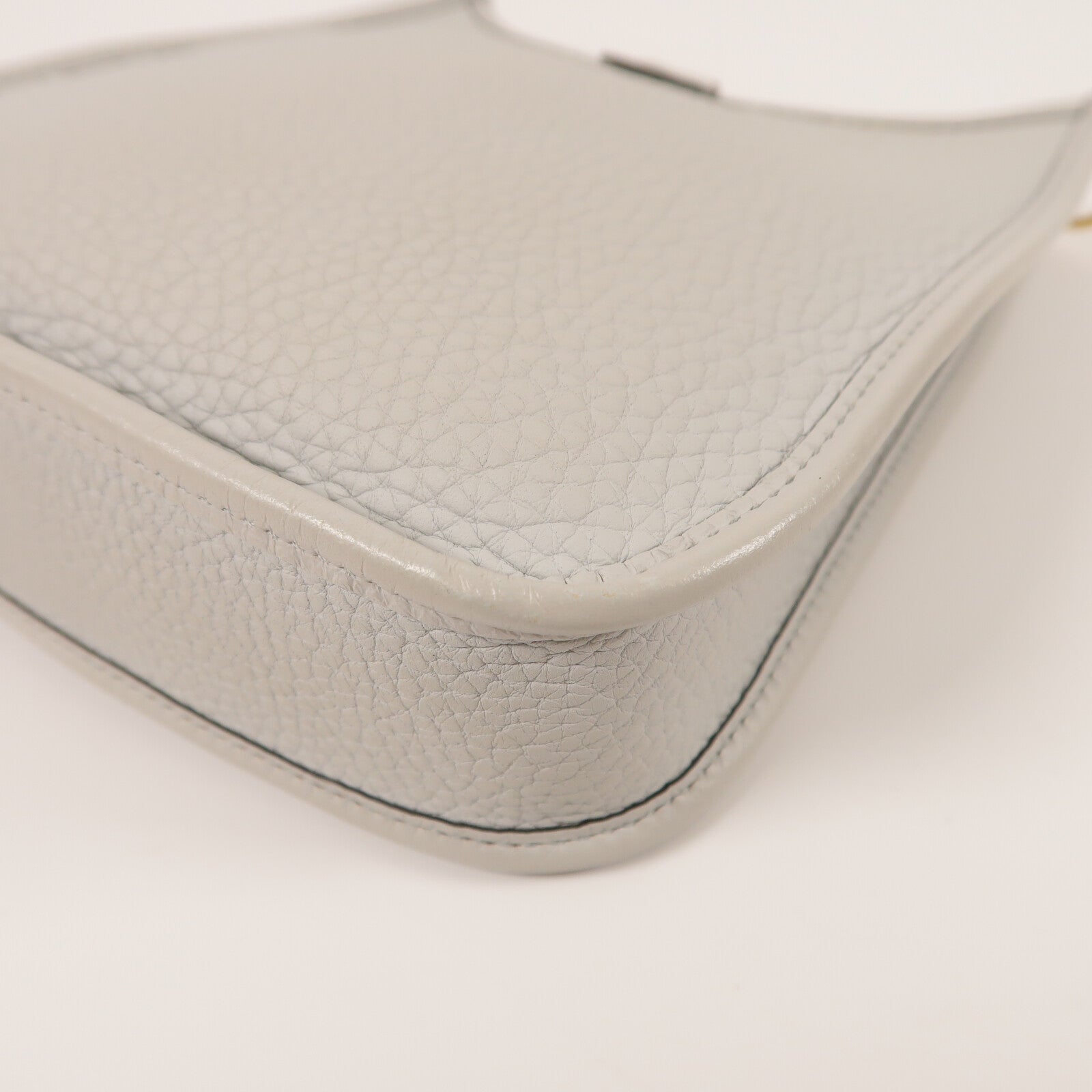 HERMES Clemence皮革Evelyne TPM肩背袋Gris Pantin