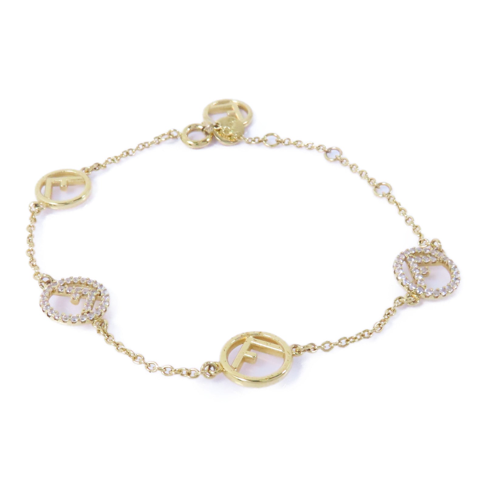 FENDI 金屬Bracelet手鏈金色/透明