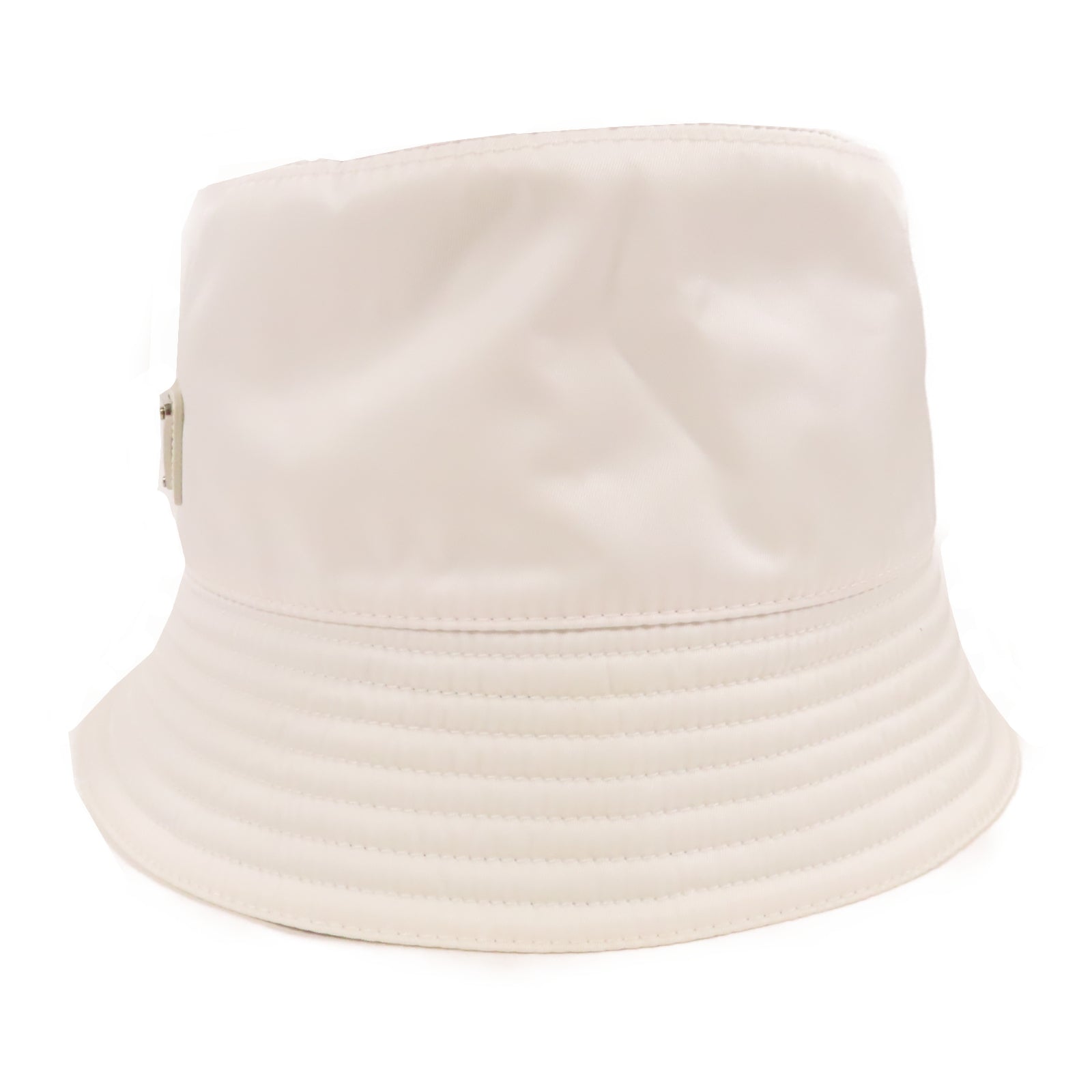PRADA 尼龍Bucket Hat帽子白色