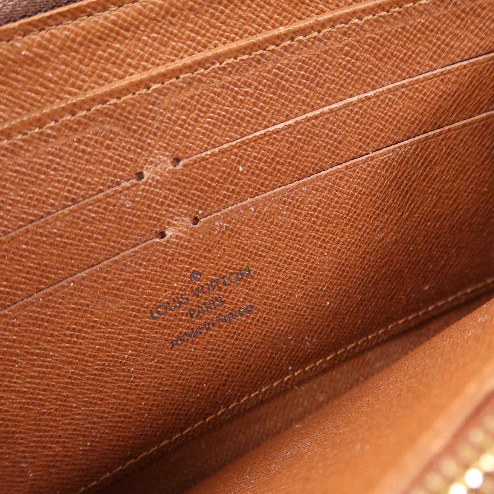 LOUIS VUITTON Monogram Zipper Long Wallet金扣長錢包