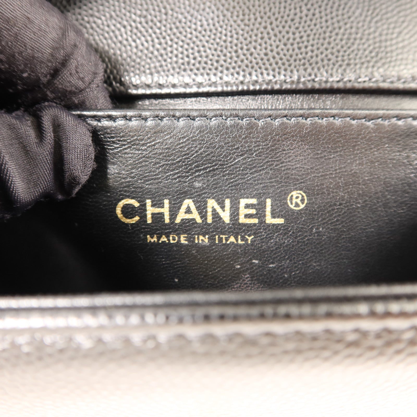 CHANEL 牛皮皮革Boy 20金扣鏈帶肩背袋