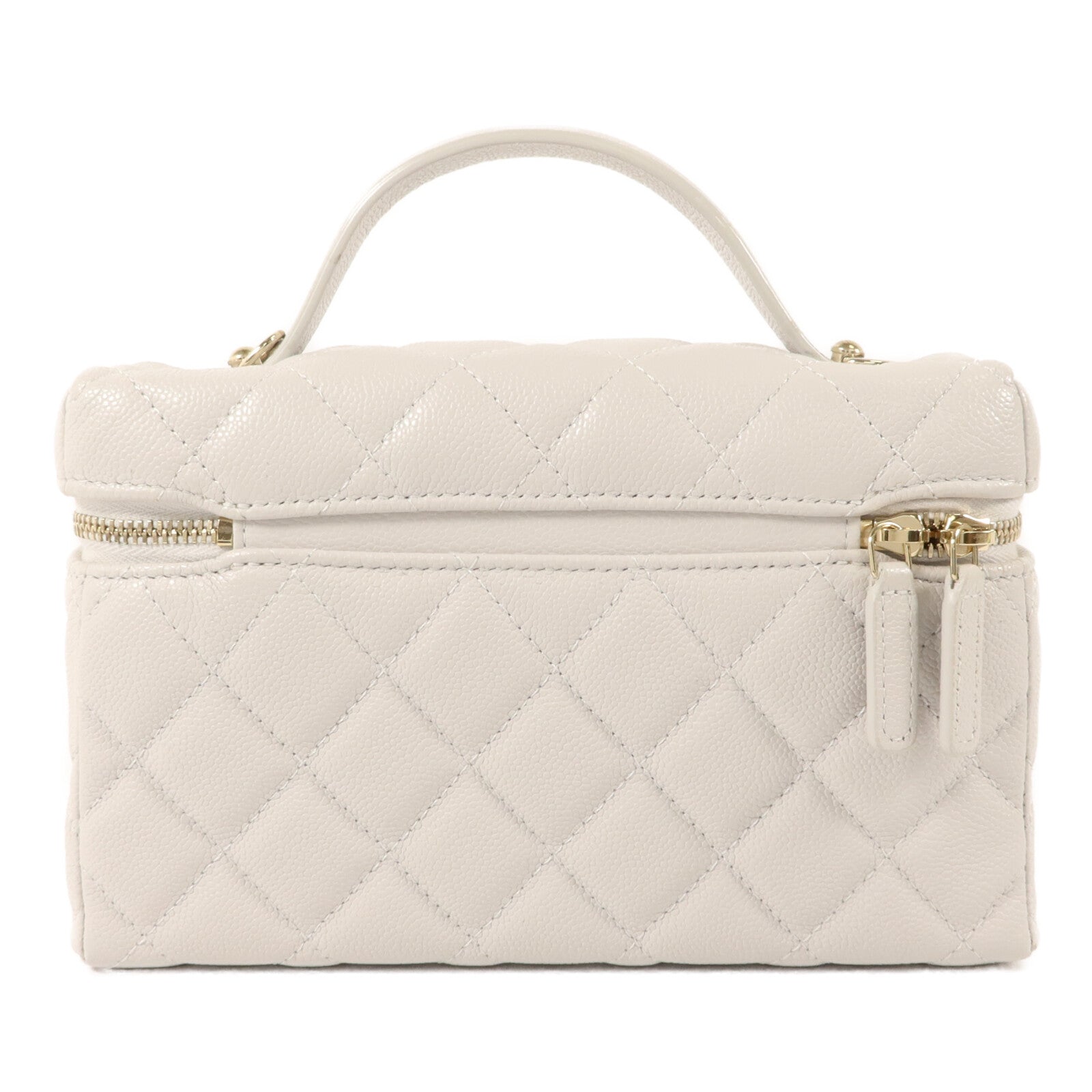 CHANEL 牛皮皮革Vanity Case 25C手挽肩背兩用袋