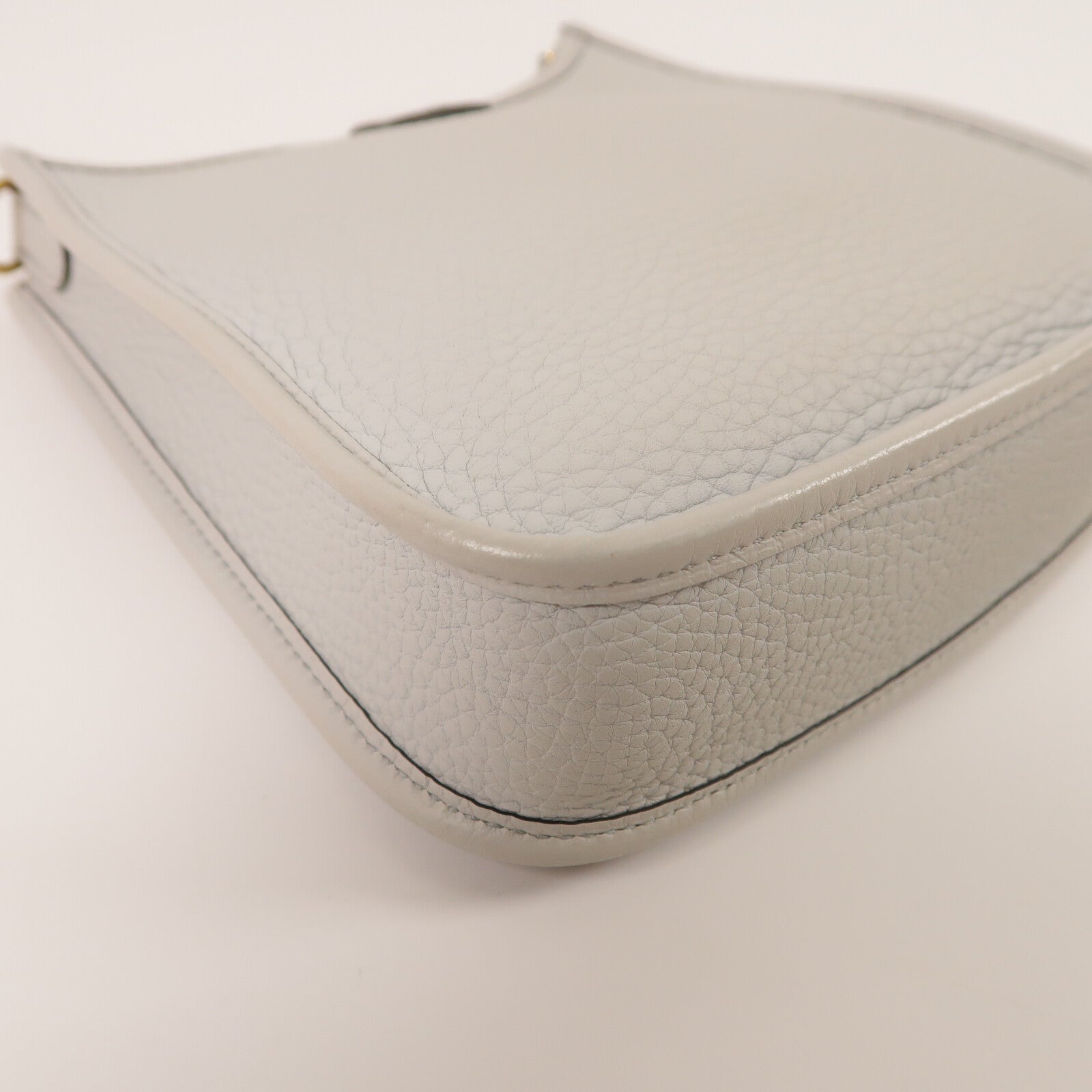 HERMES Clemence皮革Evelyne TPM肩背袋Gris Pantin