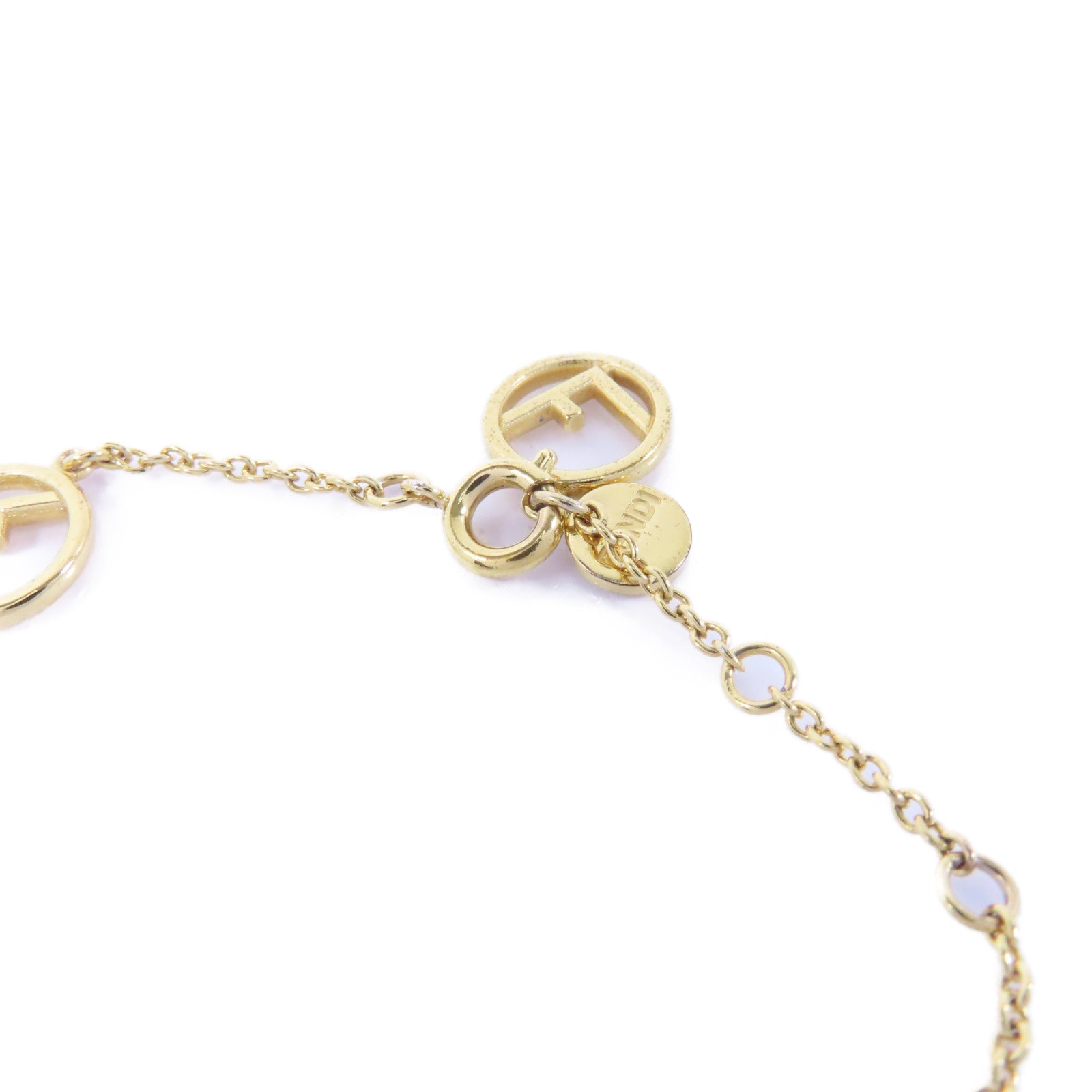 FENDI 金屬Bracelet手鏈金色/透明