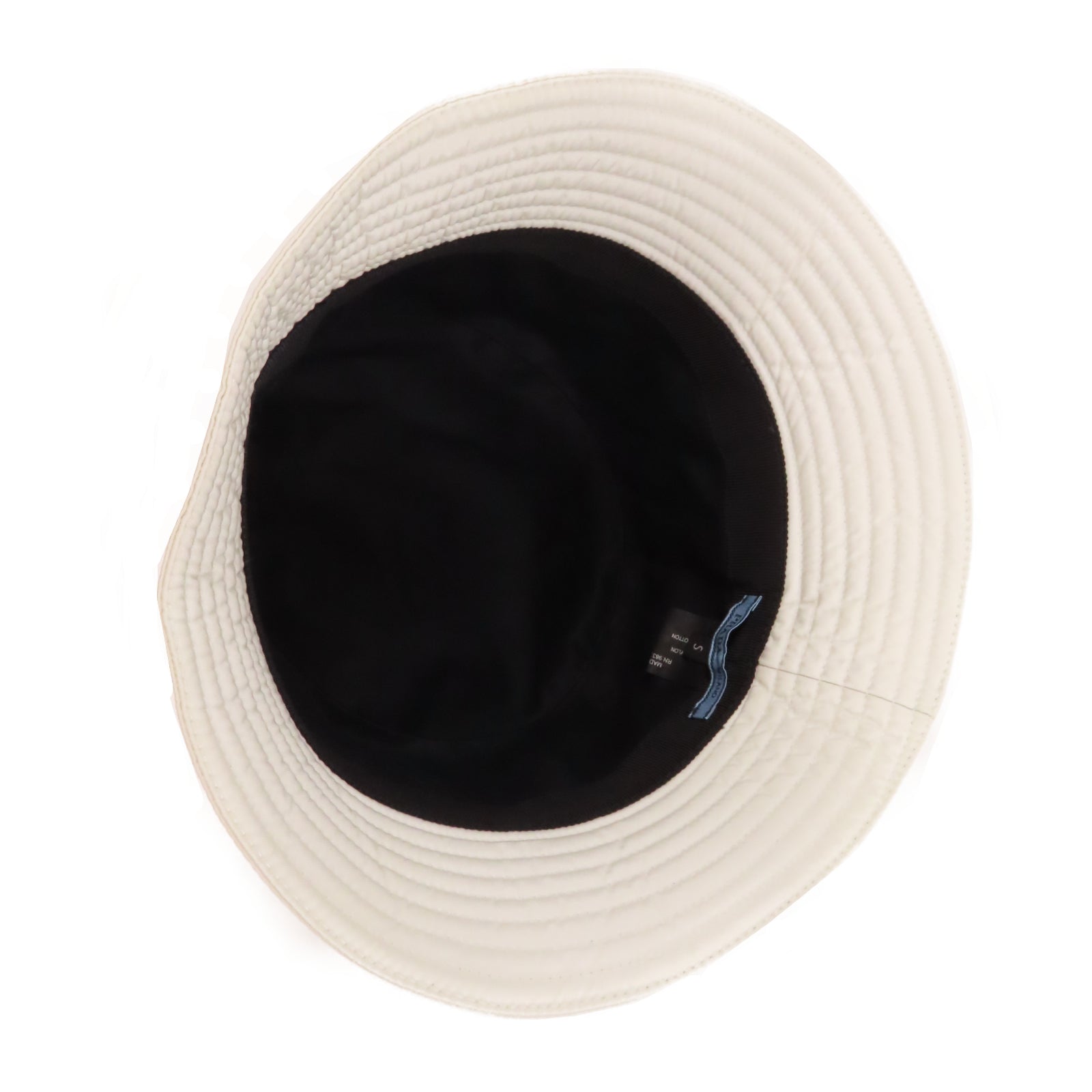 PRADA 尼龍Bucket Hat帽子白色