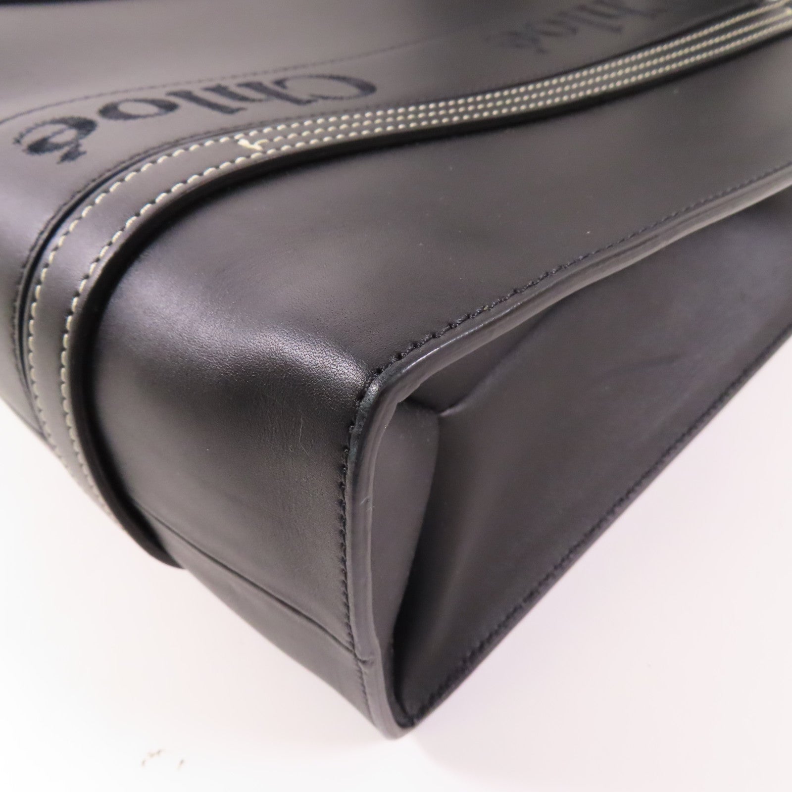 Chloe 牛皮皮革Medium Woody Tote肩背袋/手挽袋