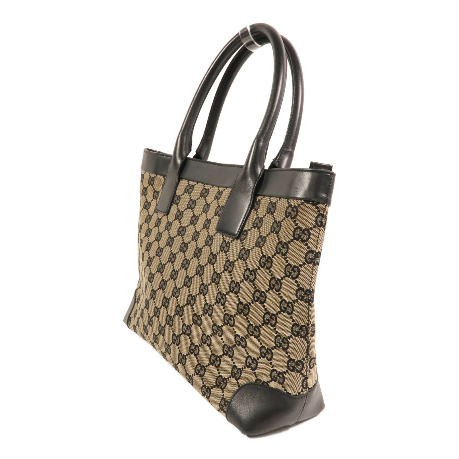 GUCCI 帆布Tote Bag金扣手挽袋