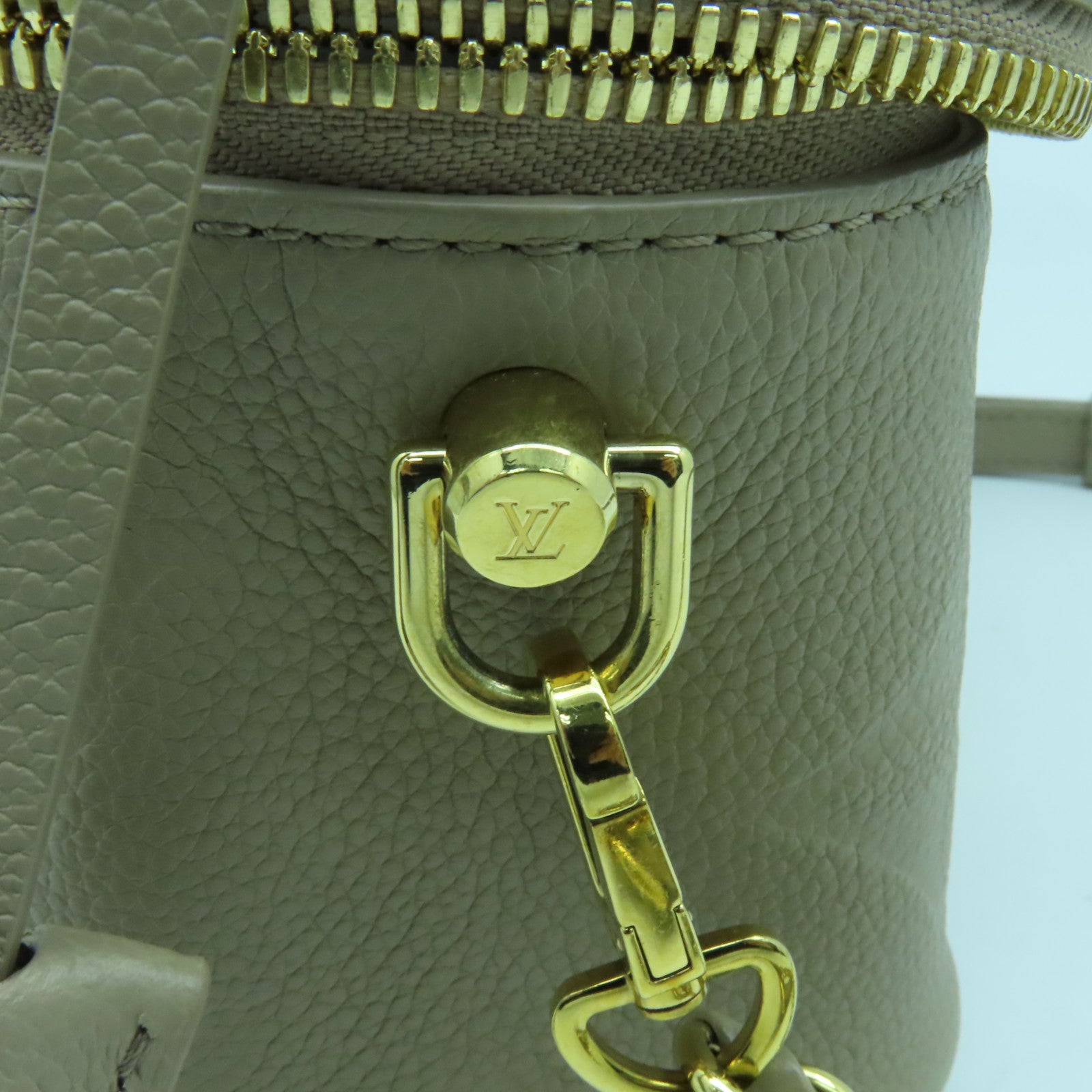 LOUIS VUITTON Monogram Empreinte Vanity PM金扣手挽肩背兩用袋啡色