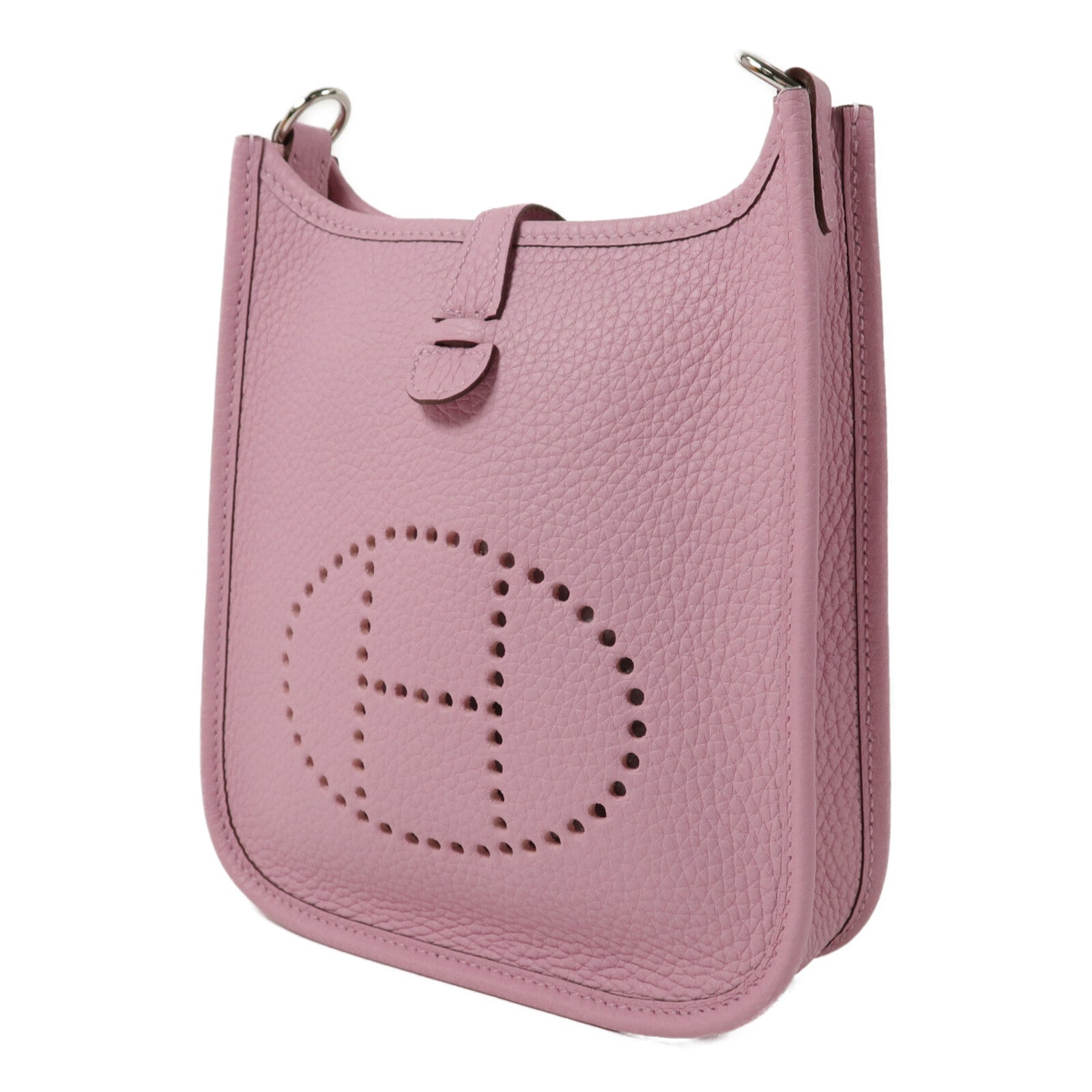 HERMES Clemence皮革Evelyne TPM肩背袋Mauve Sylvestre
