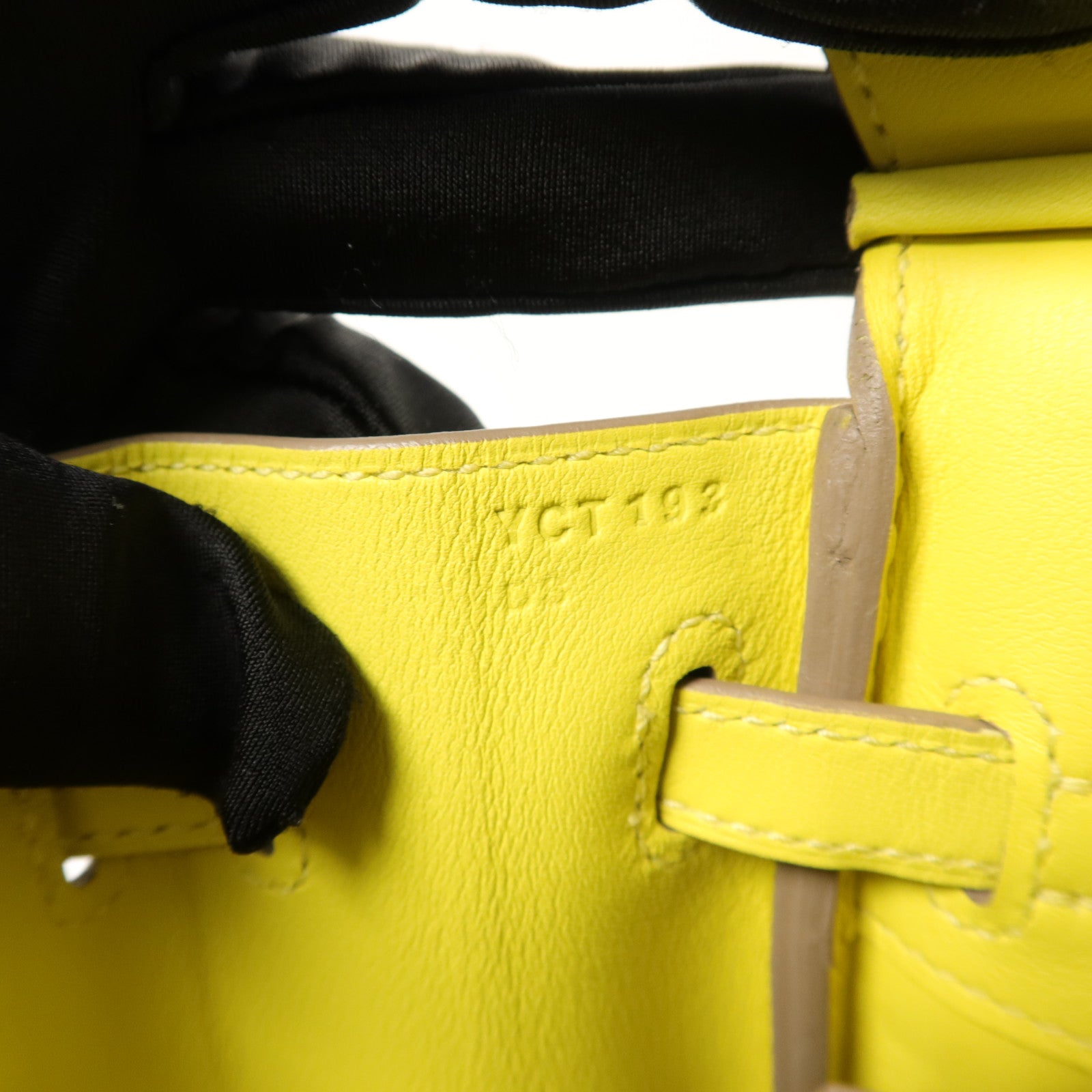 HERMES Swift皮革Birkin 25手挽袋Lime