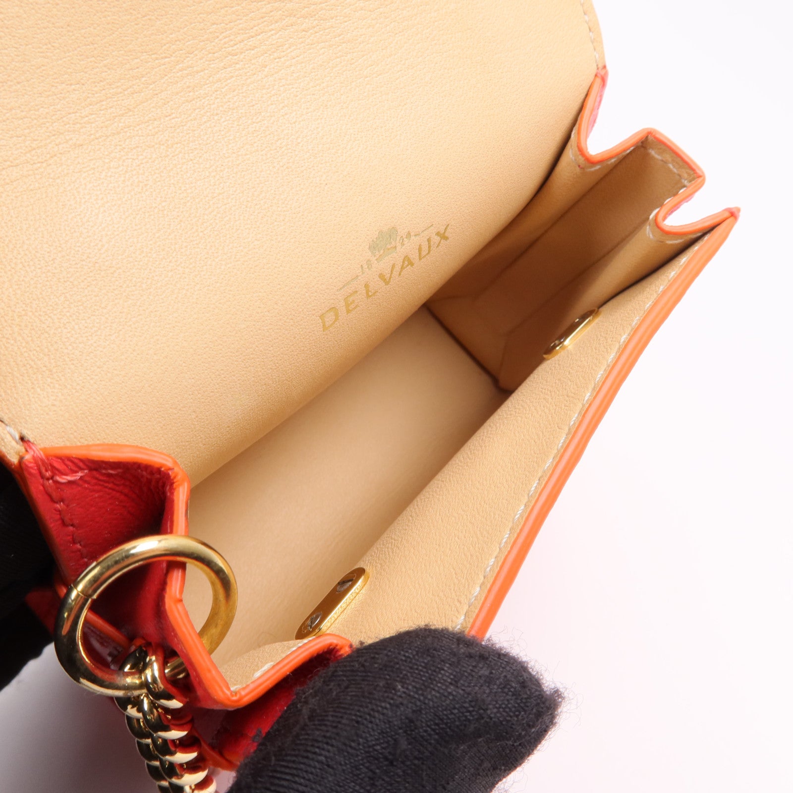 Delvaux 牛皮皮革Tempete Bag Charm掛飾