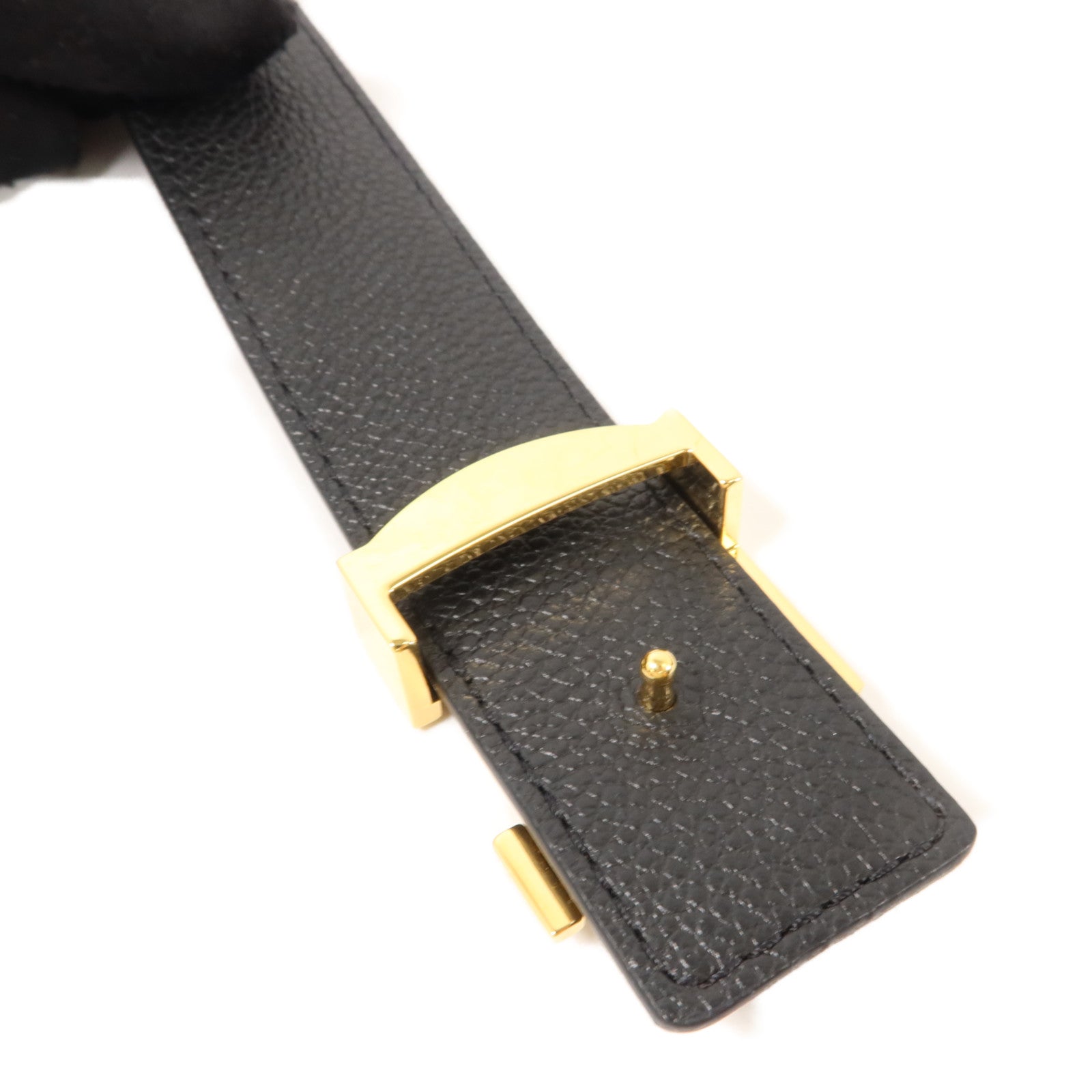 LOUIS VUITTON Monogram 30mm Initiales Belt 90cm皮帶