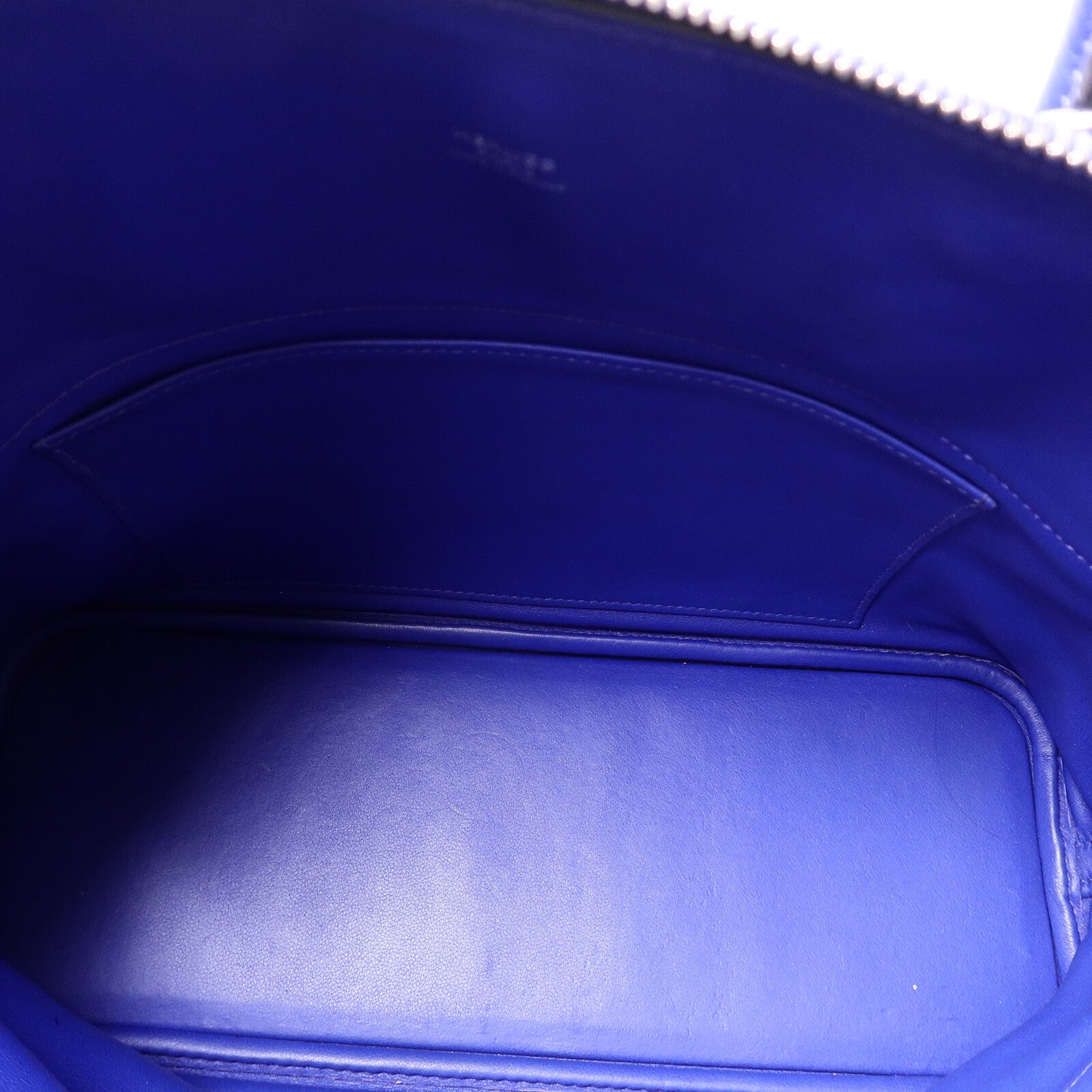 HERMES Togo皮革Bolide 31手挽肩背兩用袋Bleu Electrique