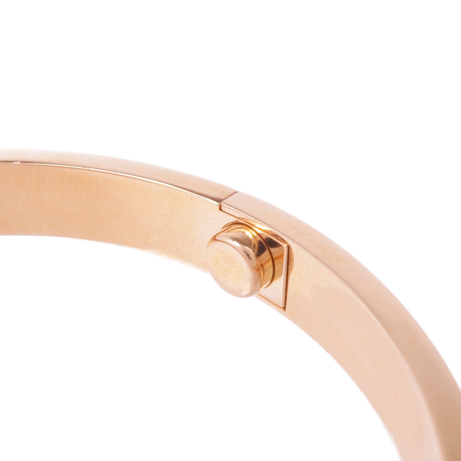 CARTIER 18K玫瑰金Love Bracelet 4 Diamonds鑽石手鐲Cartier#18