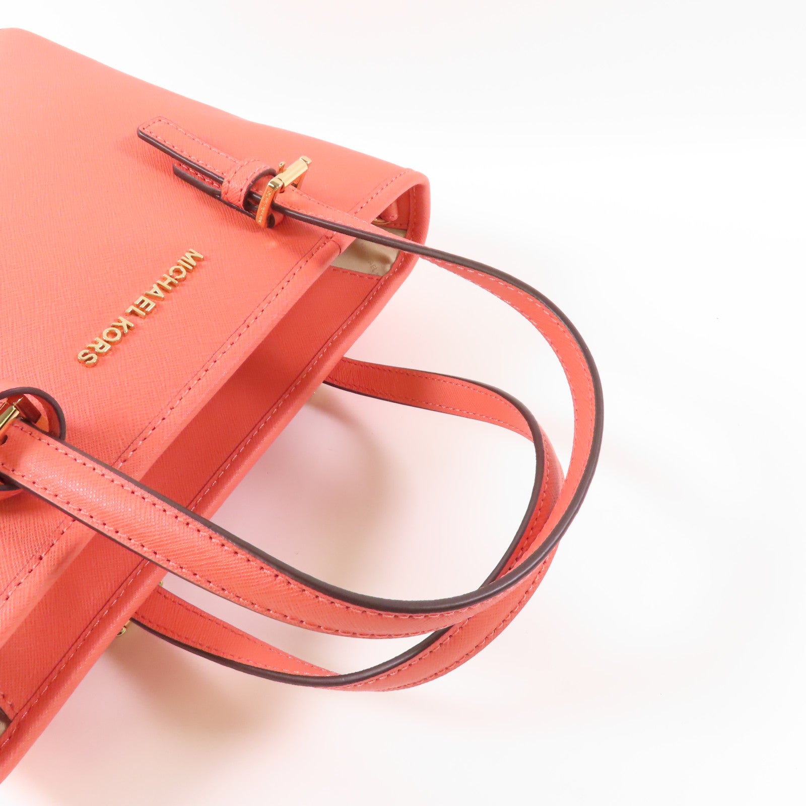 Michael Kors 牛皮皮革2 Way Shoulder Bag金扣手挽肩背兩用袋