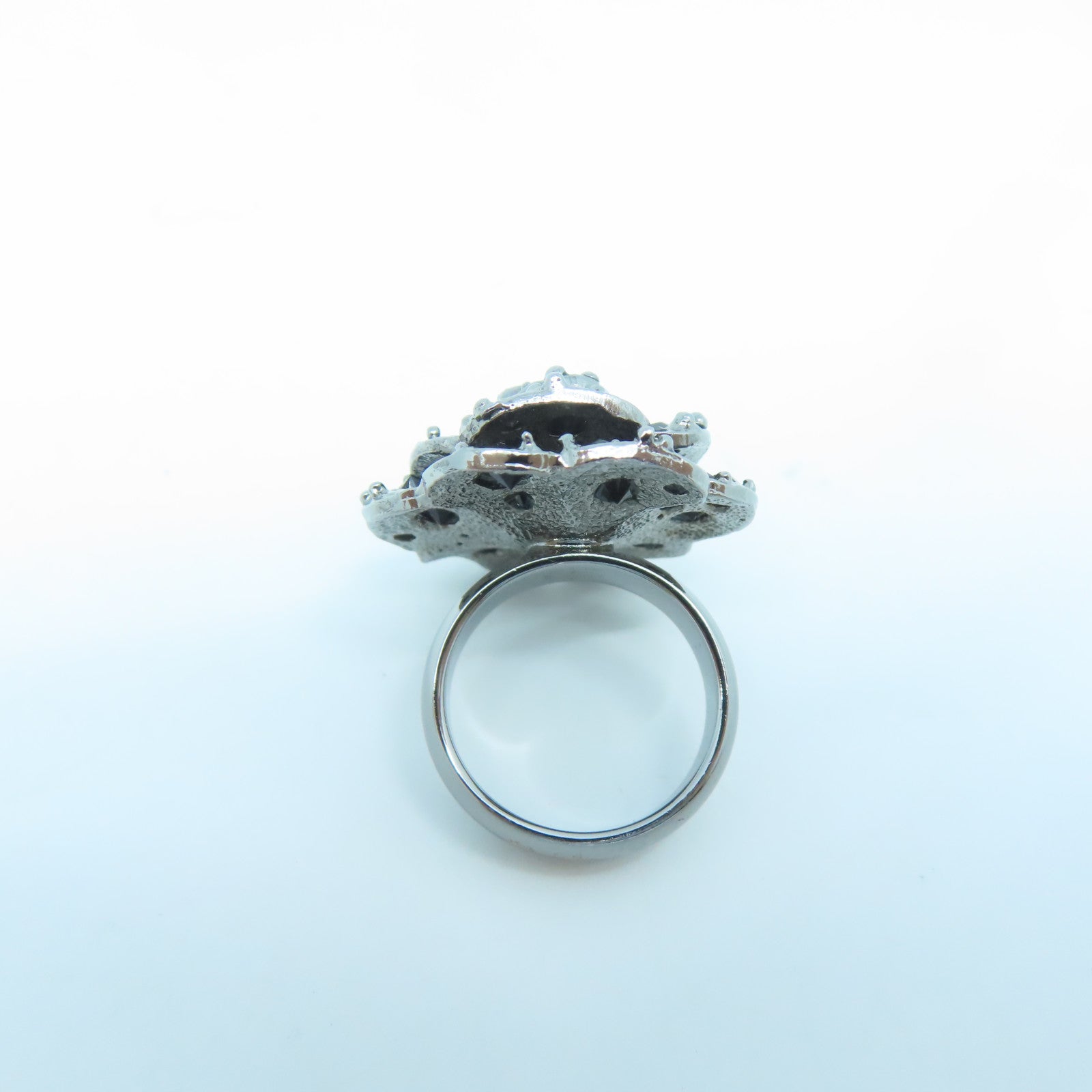 CHANEL 【激減優惠】金屬Ring戒指黑色US#6