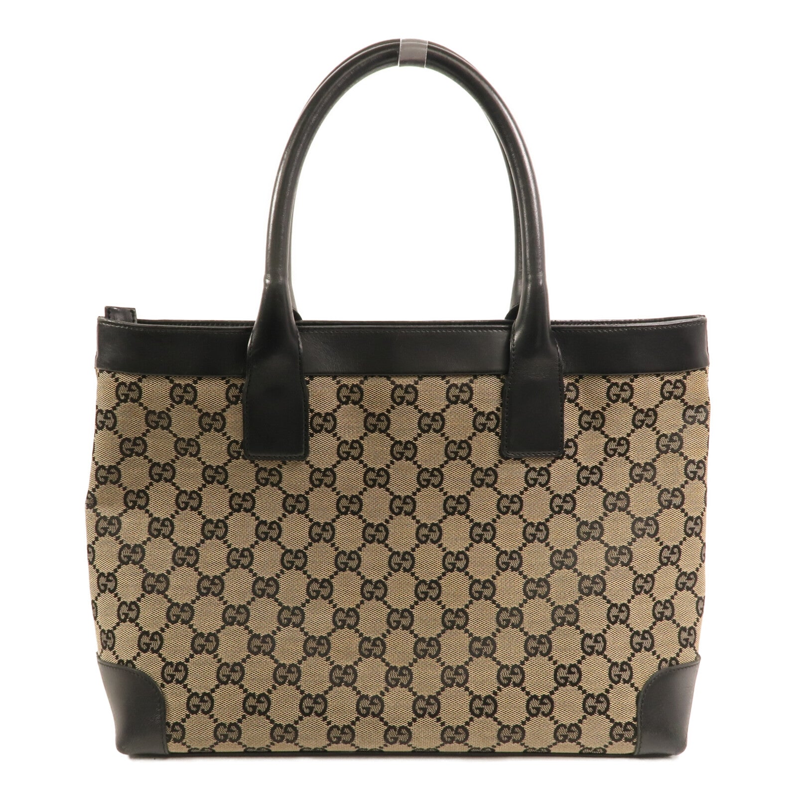 GUCCI 帆布Tote Bag金扣手挽袋