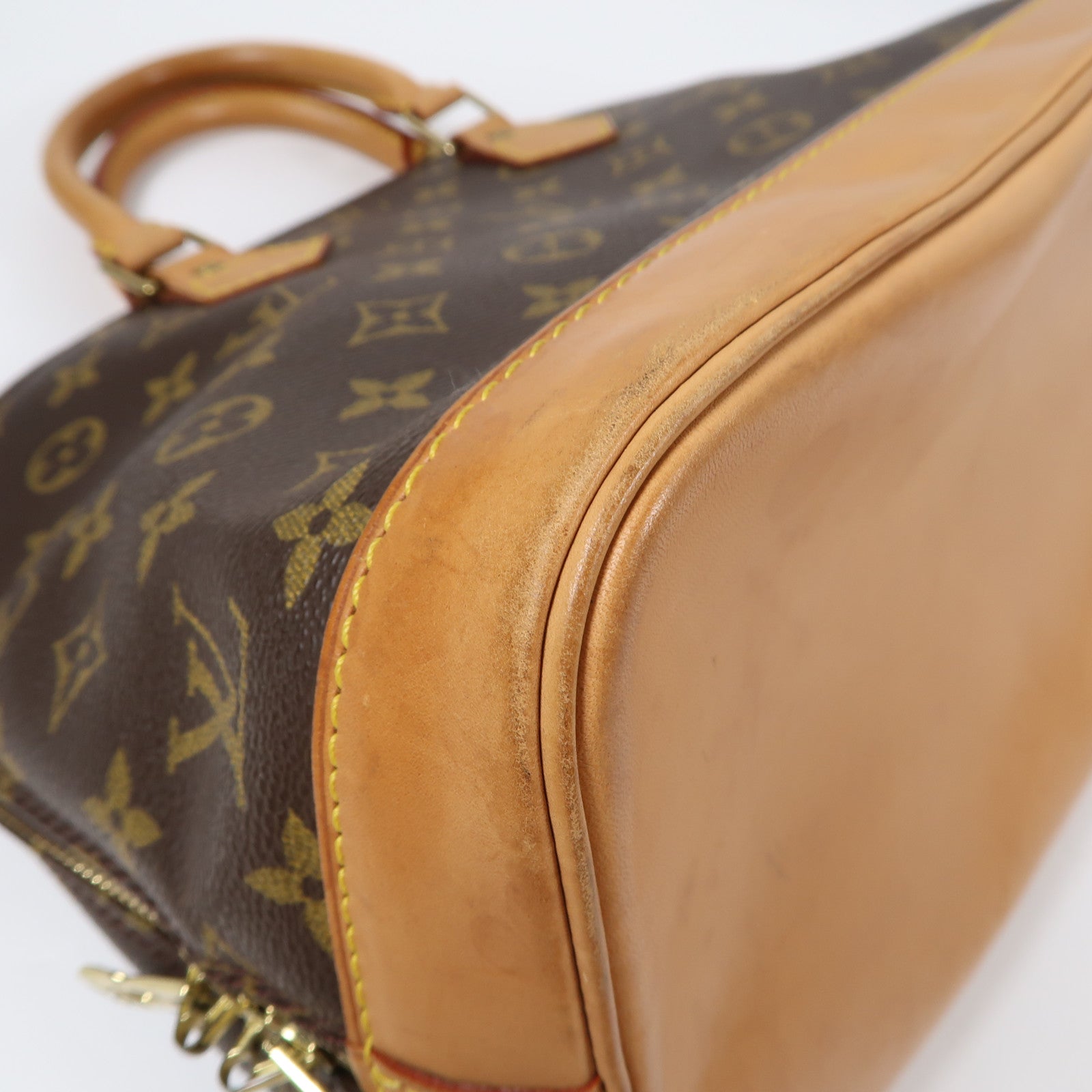 LOUIS VUITTON 【激減優惠】Monogram Alma金扣手挽袋啡色