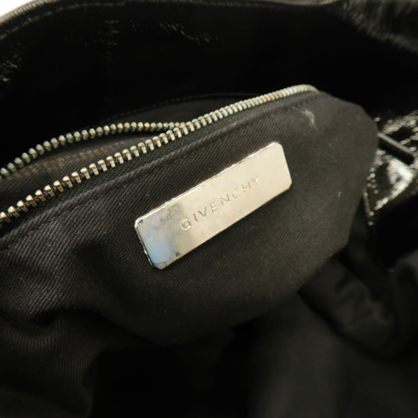 GIVENCHY 【激減優惠】塗層帆布 2 Way Bag 銀扣手挽肩背兩用袋黑色