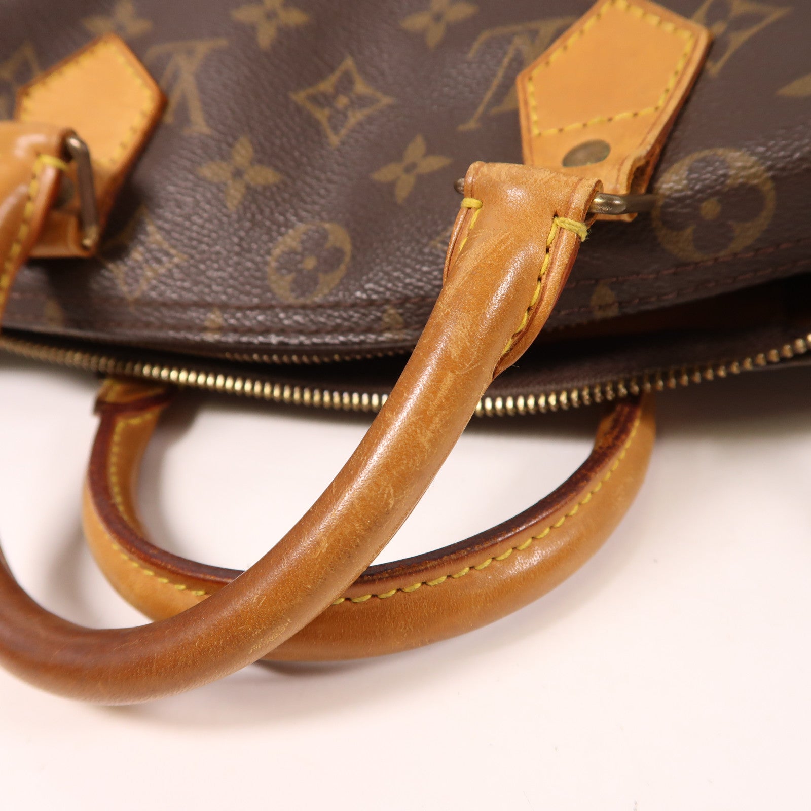 LOUIS VUITTON Monogram Speedy 30金扣手挽袋棕色