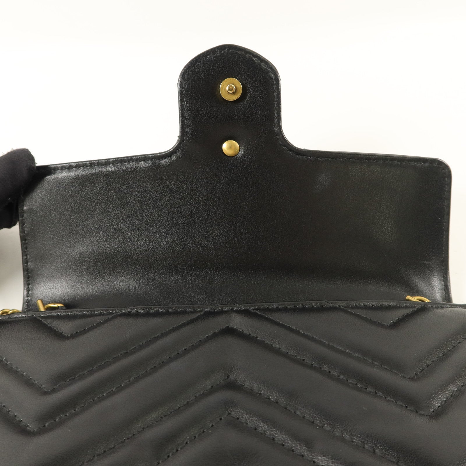 GUCCI 牛皮皮革GG Marmont鏈帶肩背袋