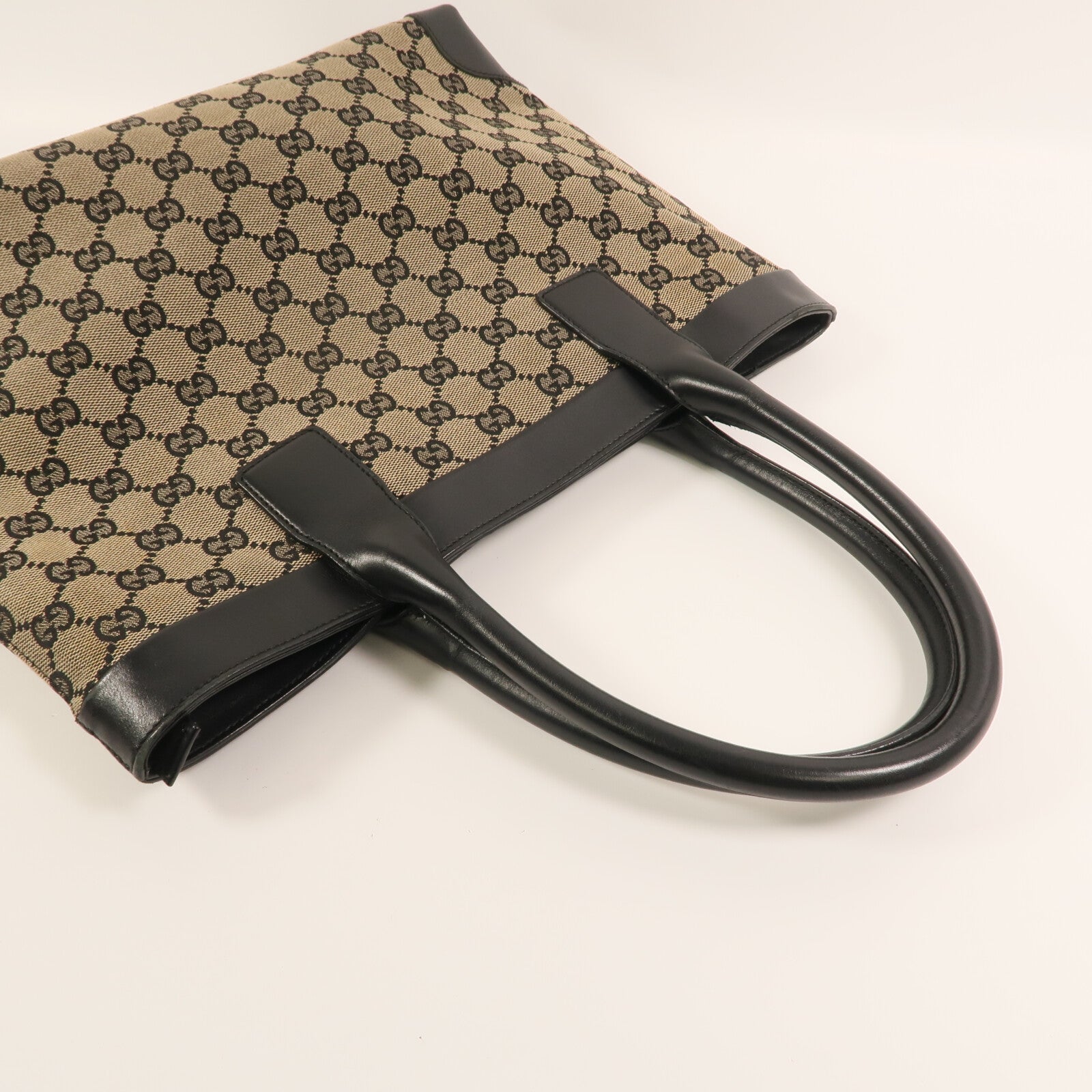 GUCCI 帆布Tote Bag金扣手挽袋