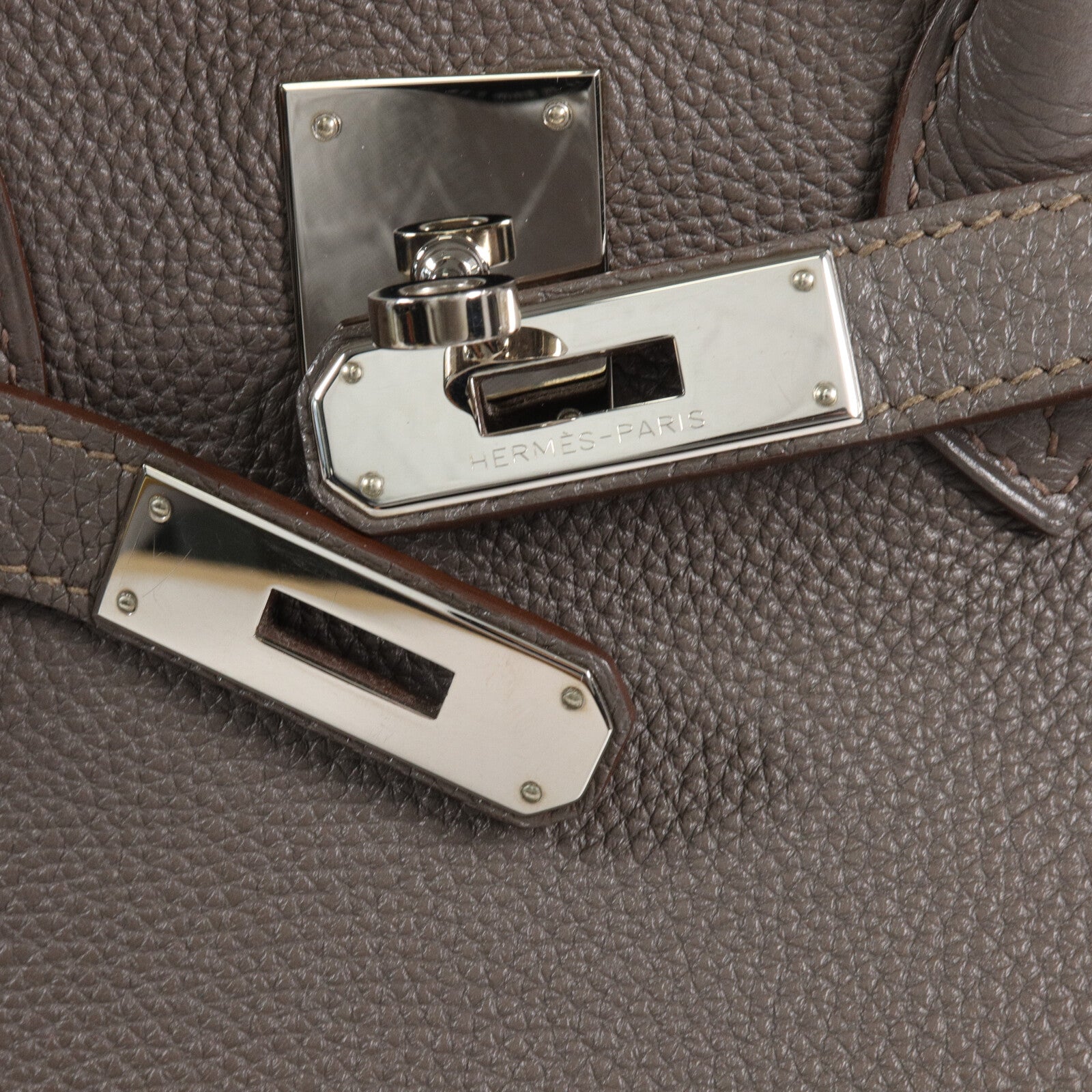 HERMES Togo皮革Birkin 35手挽袋Etain