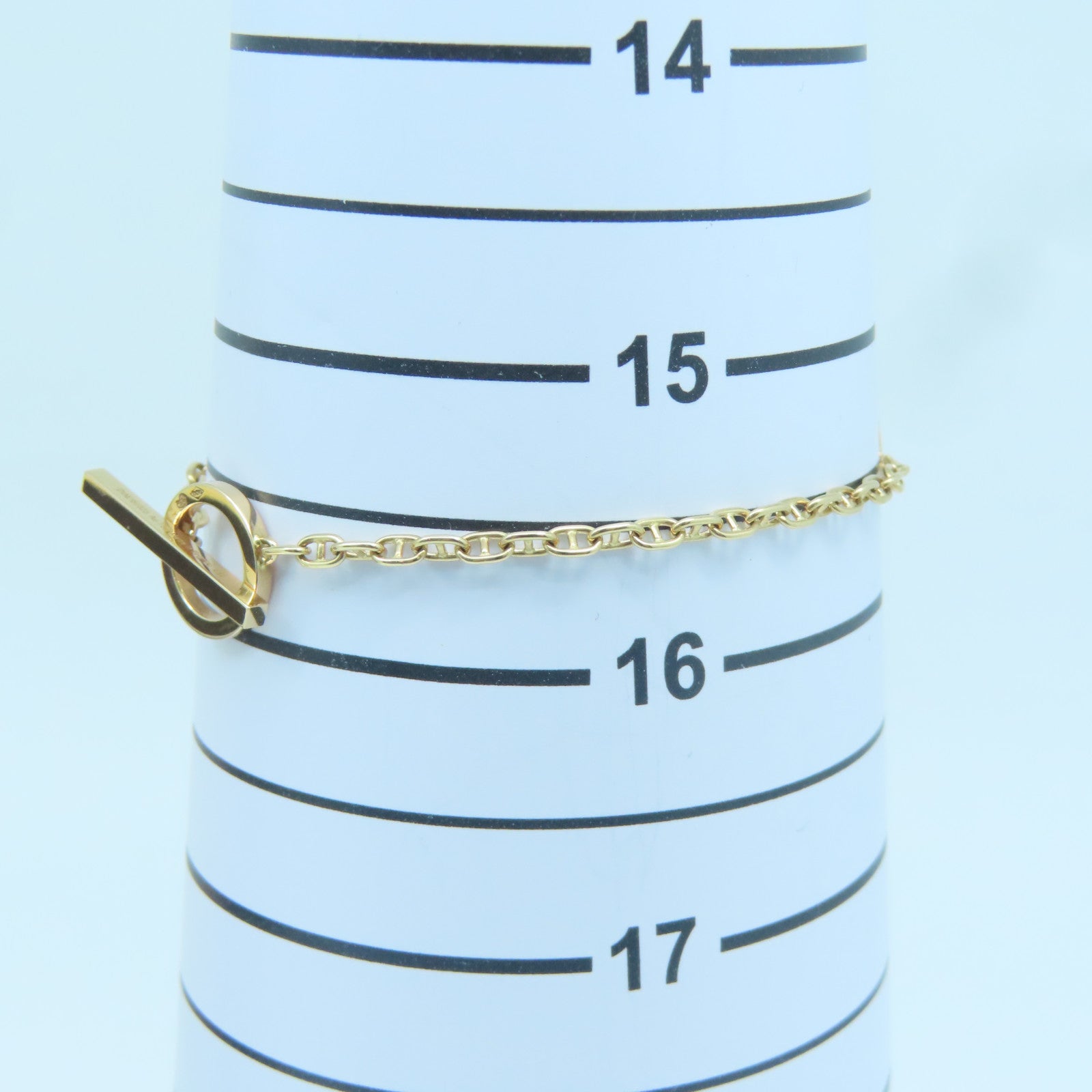 HERMES 18K Rose Gold Farandole Bracelet0.16ct Diamond Bracelet Gold