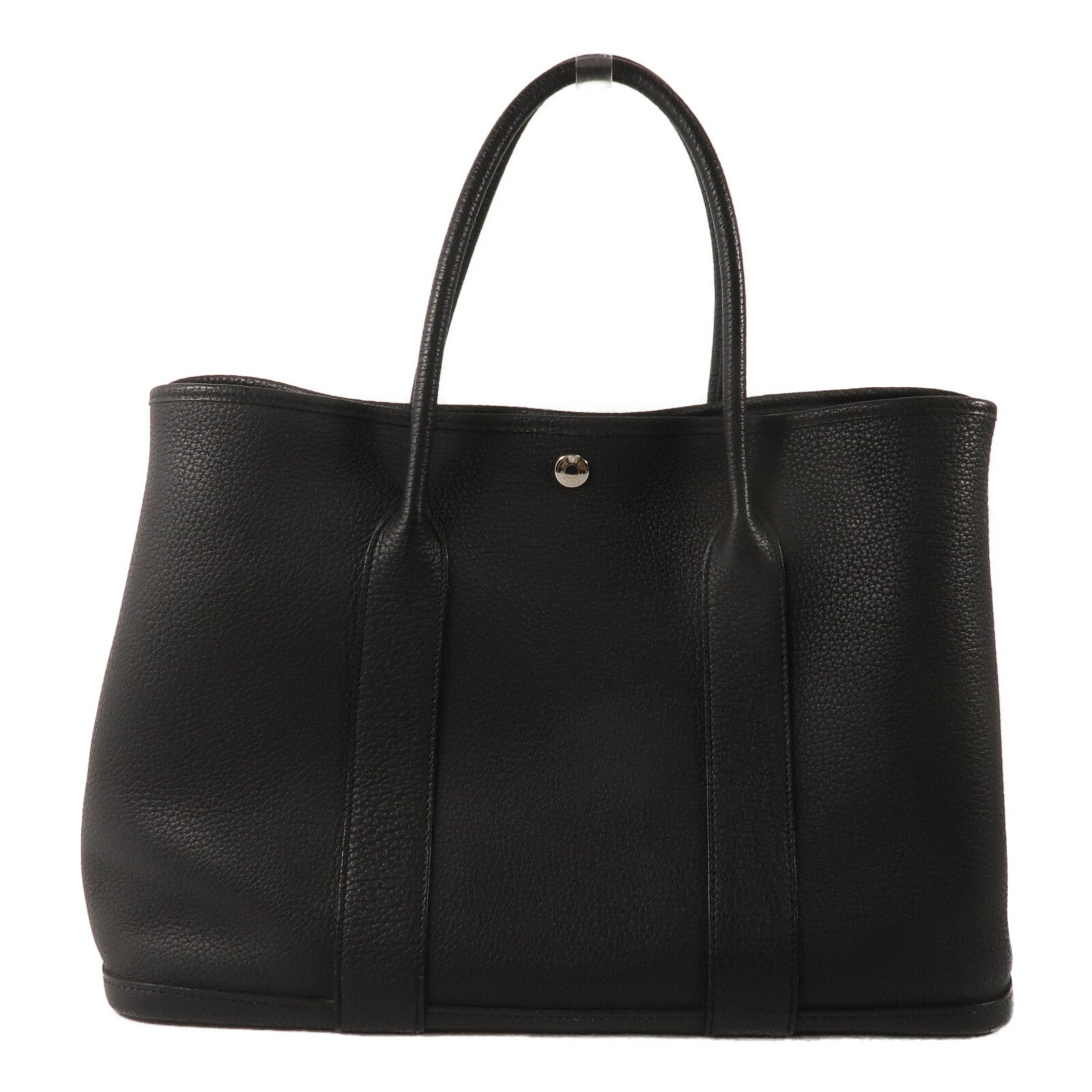 HERMES Negonda皮革GardenParty PM手挽袋Noir