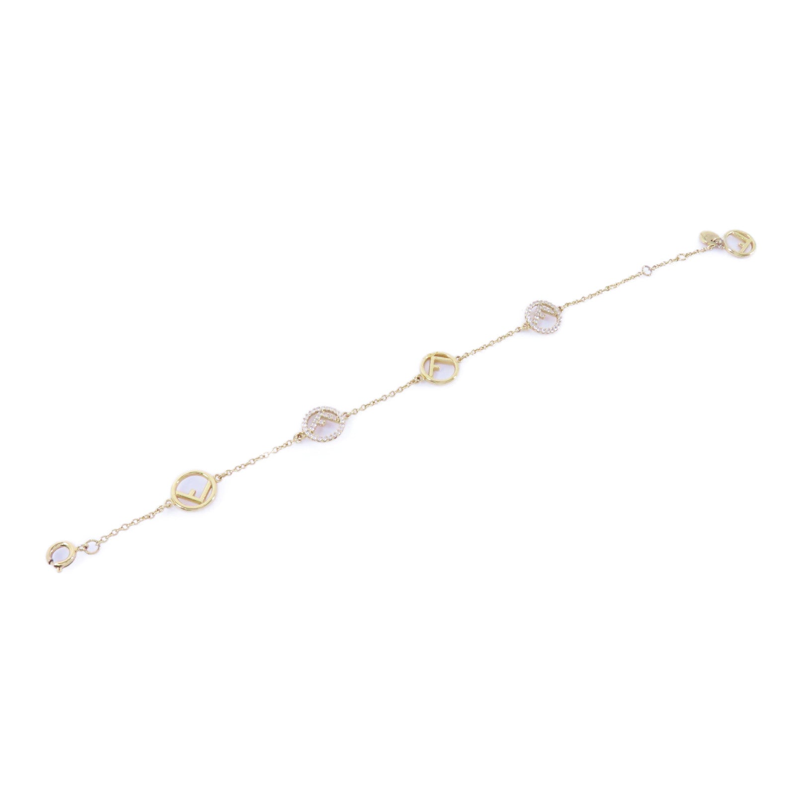 FENDI 金屬Bracelet手鏈金色/透明