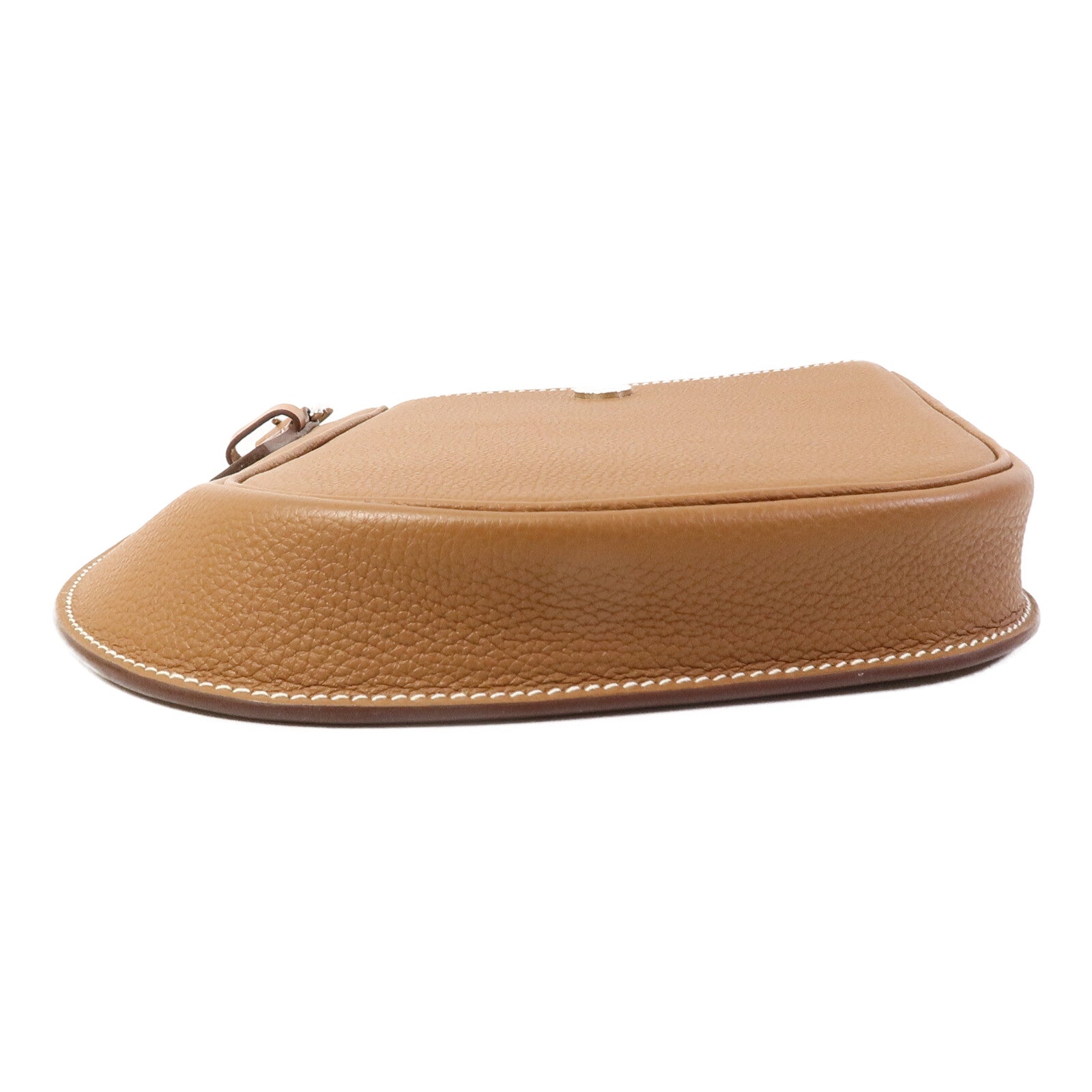 HERMES Clemence皮革Vache肩背袋Gold