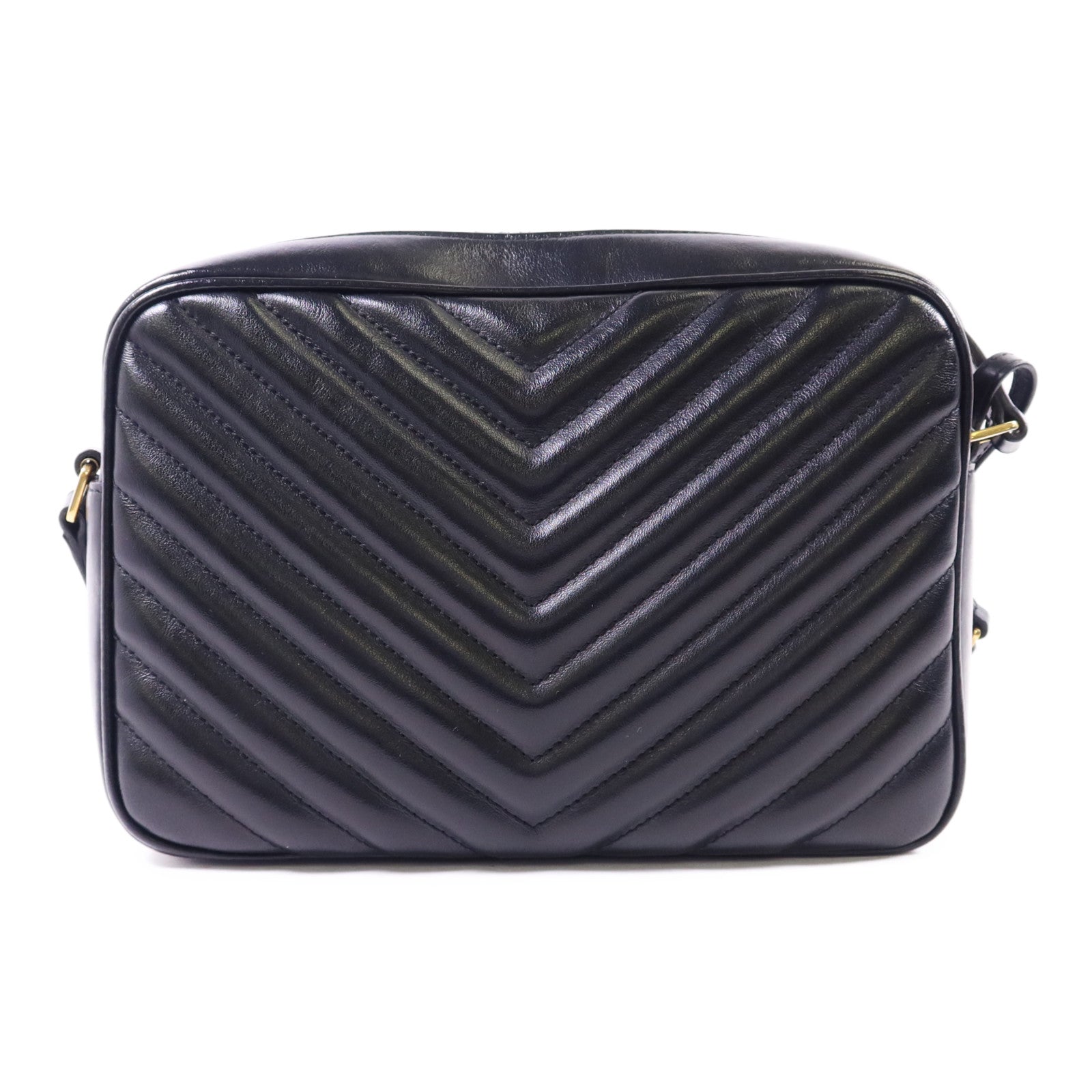 YVES SAINT LAURENT 牛皮皮革Lou Camera Bag金扣肩背袋