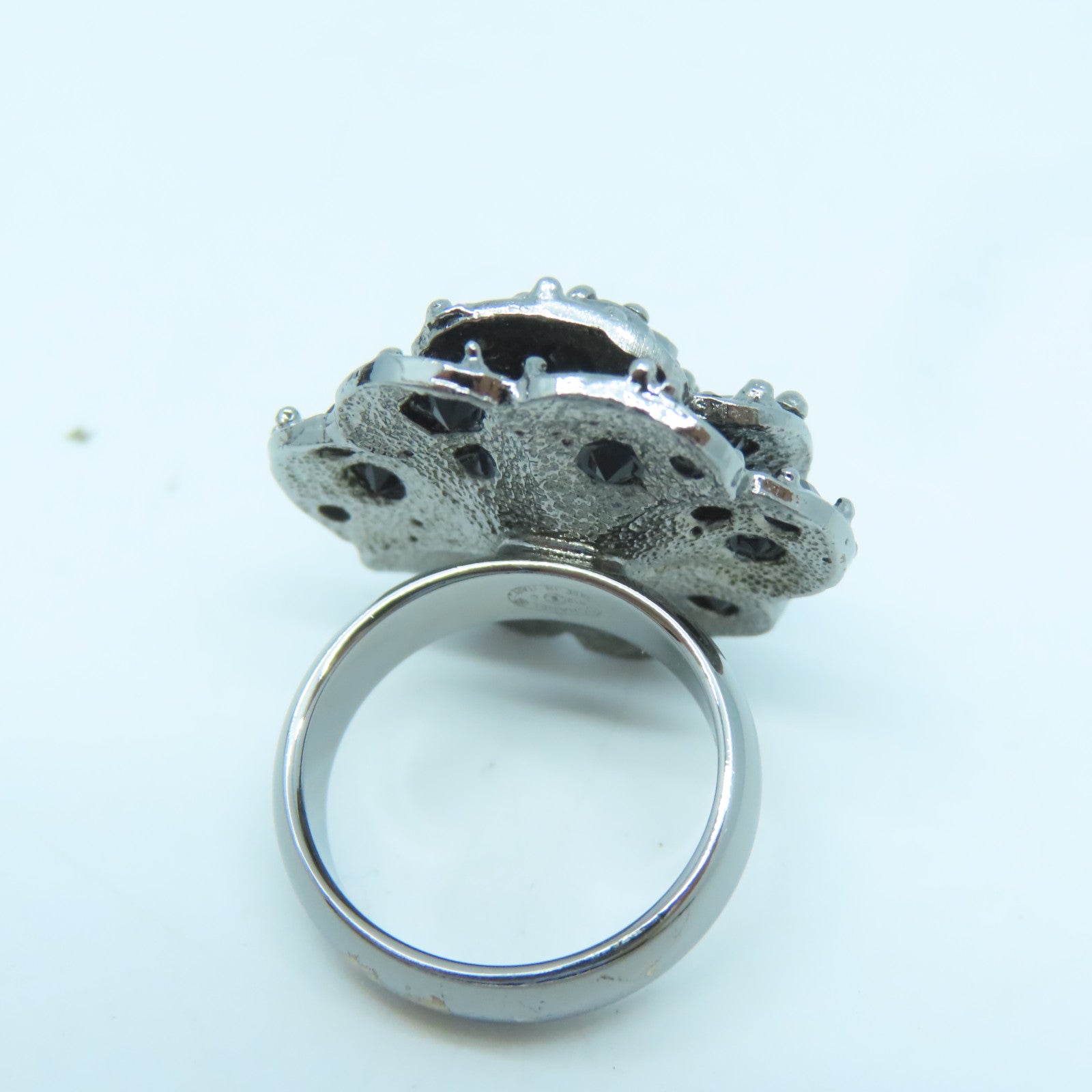 CHANEL 【激減優惠】金屬Ring戒指黑色US#6