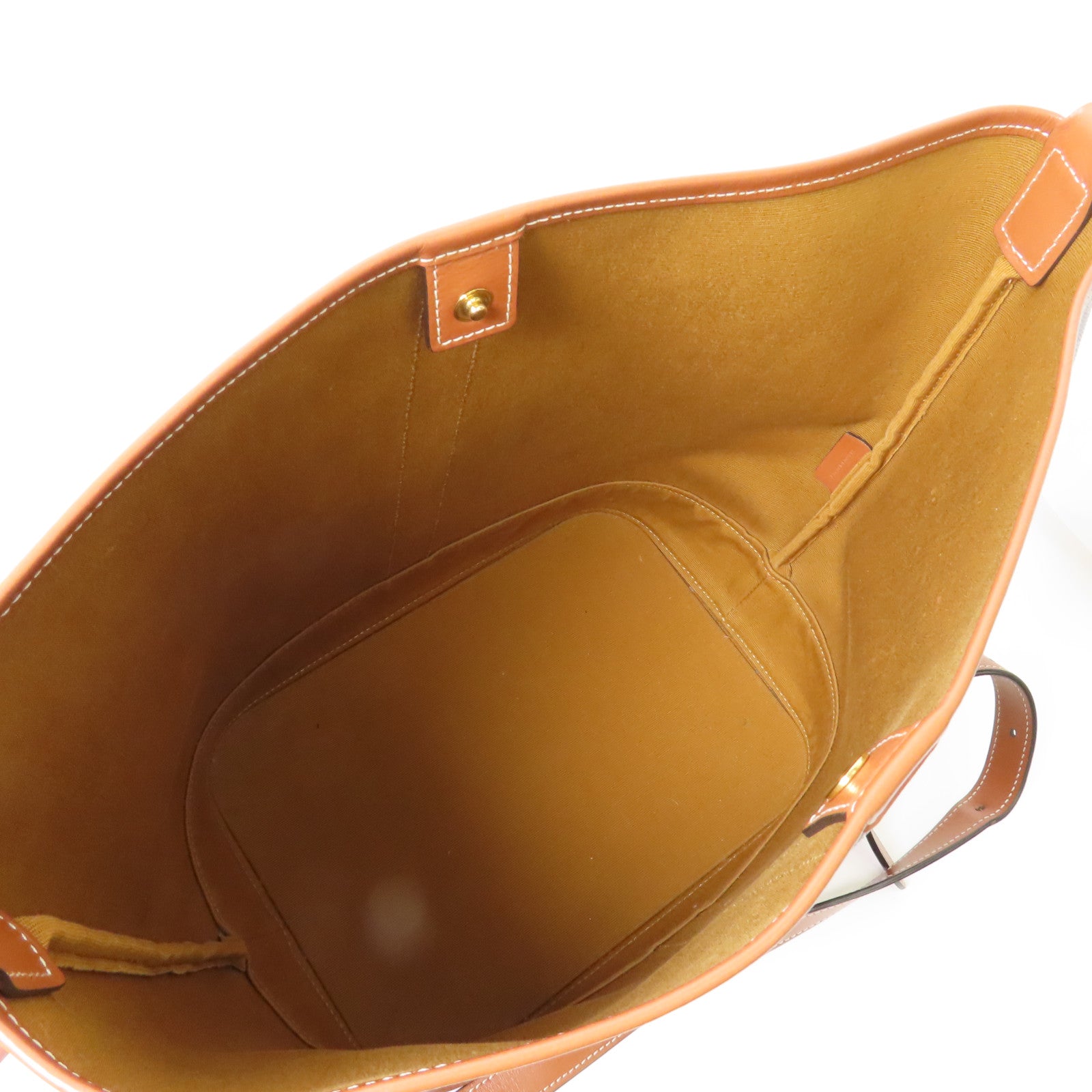 CELINE 塗層帆布Triomphe Bucket金扣肩背袋啡色