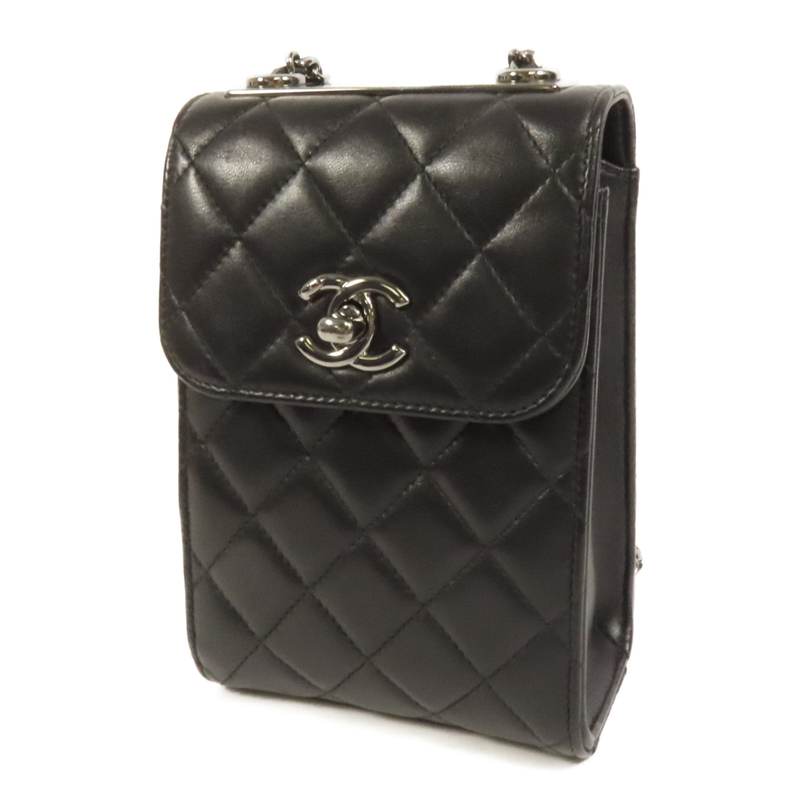 CHANEL 羊皮皮革Classic Quilted Trendy CC Phone鏈帶肩背袋